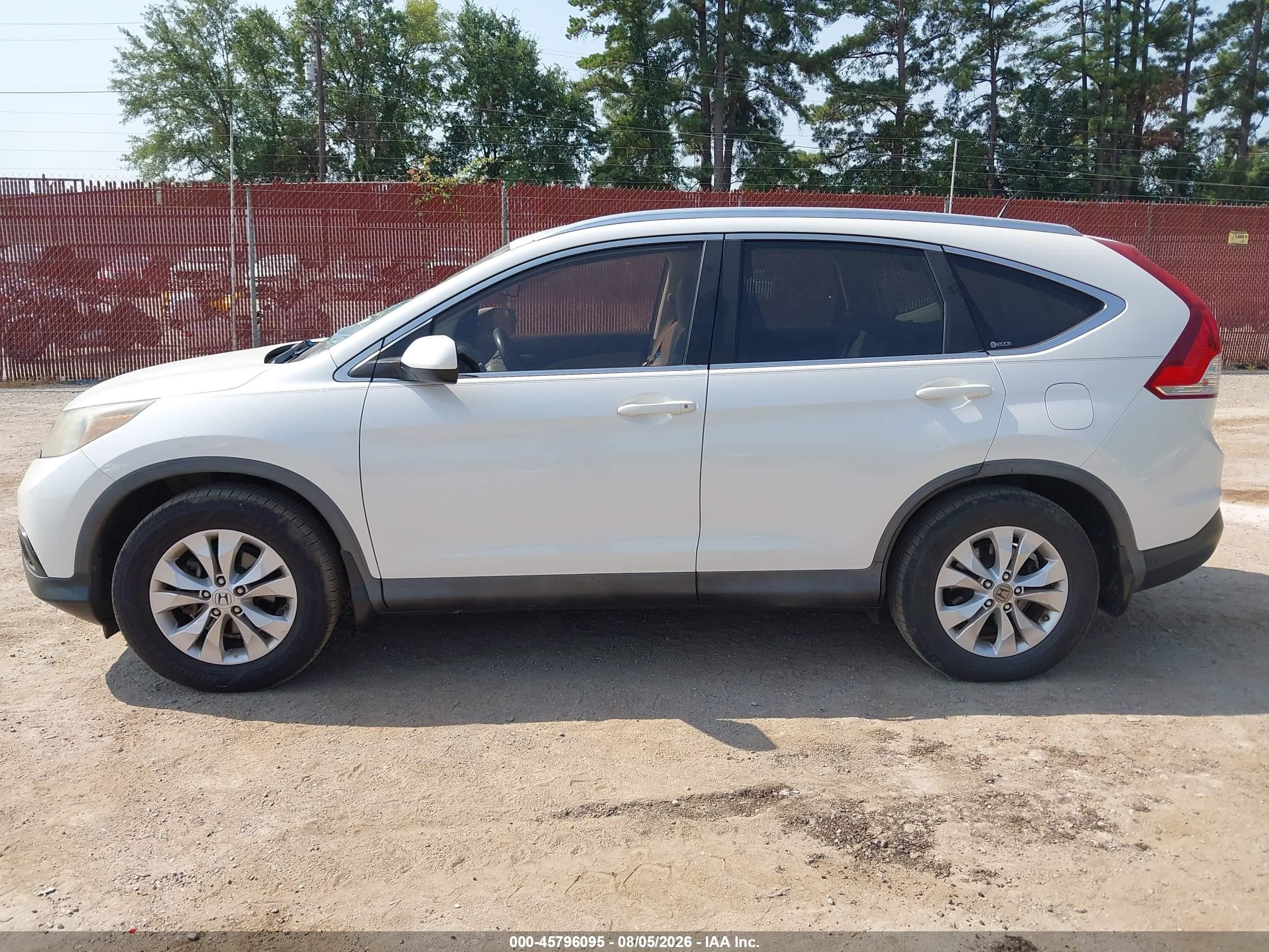 2012 Honda Cr-v Ex-l Белый vin: 5J6RM3H7XCL042641