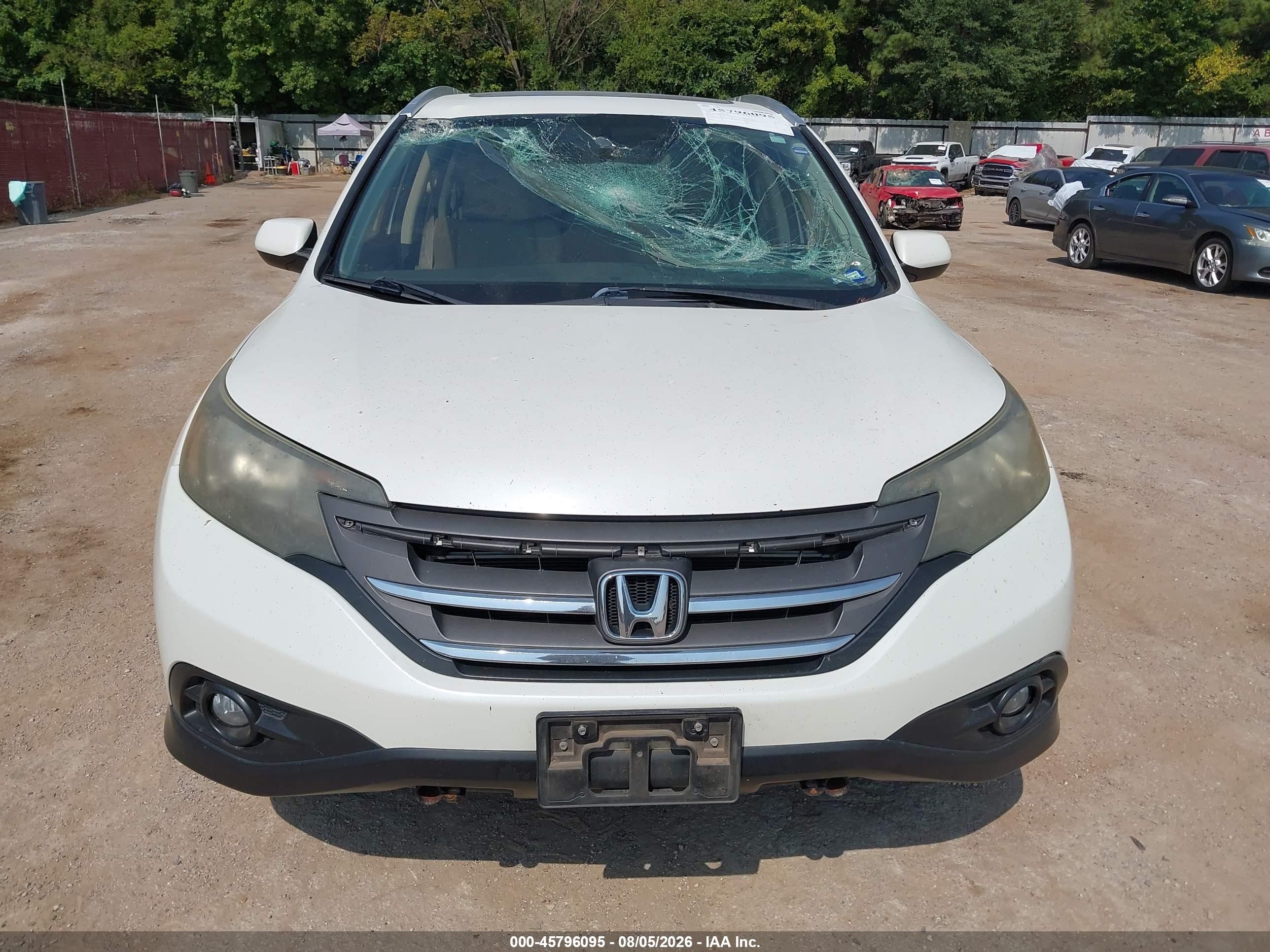 2012 Honda Cr-v Ex-l Белый vin: 5J6RM3H7XCL042641