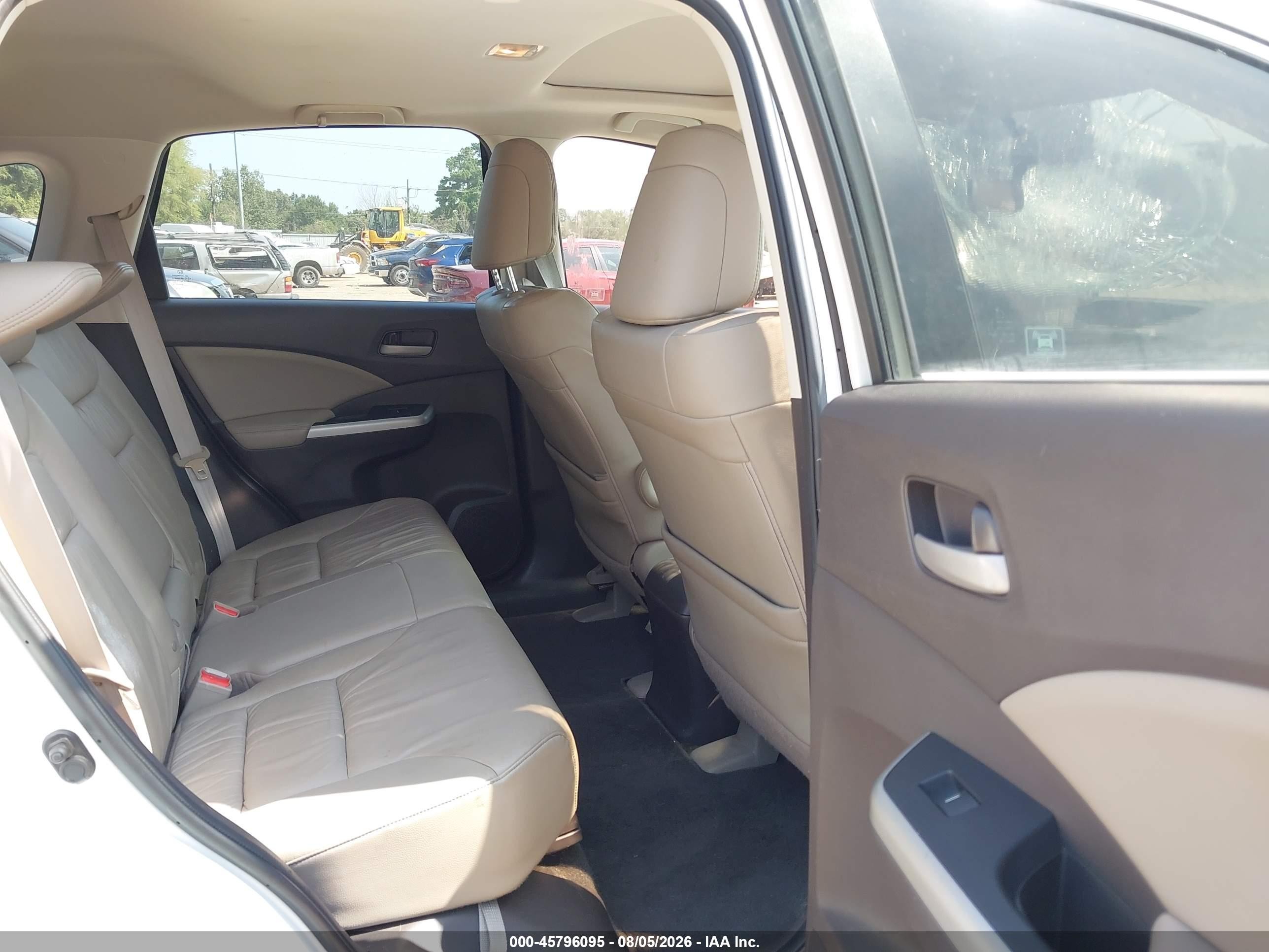 2012 Honda Cr-v Ex-l Белый vin: 5J6RM3H7XCL042641