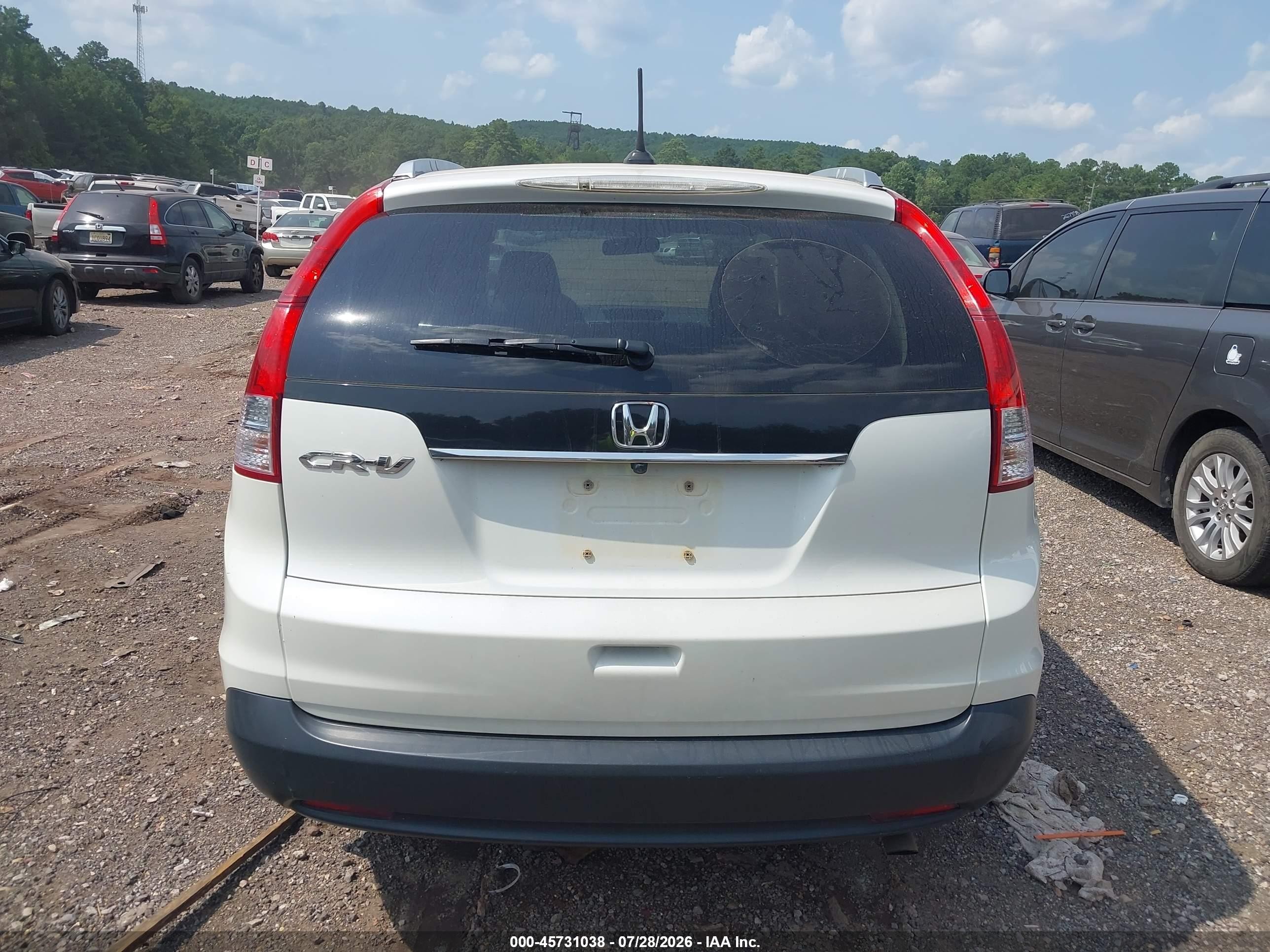 2013 Honda Cr-v Ex-l Белый vin: 5J6RM3H7XDL008202