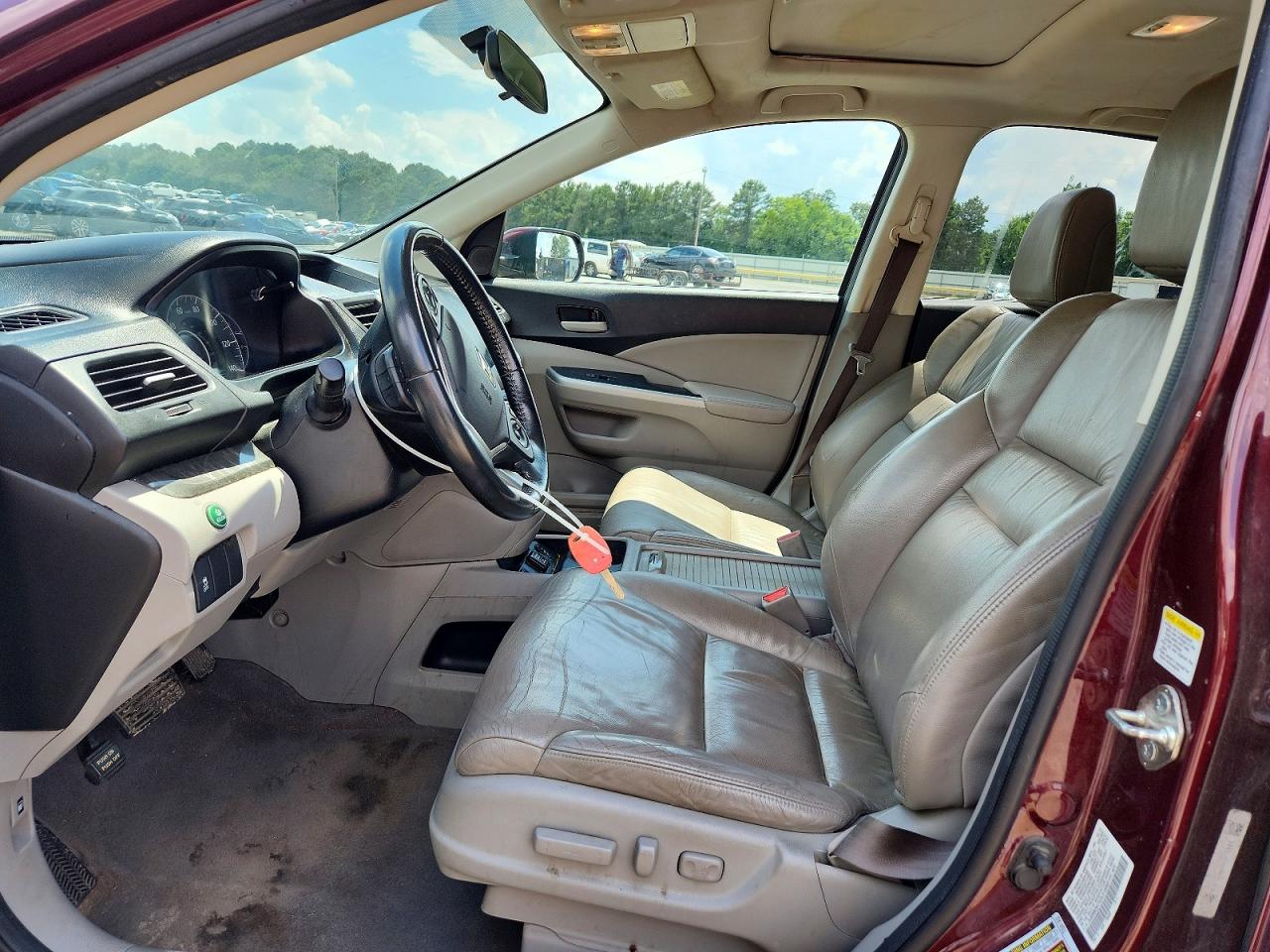 2013 Honda Cr-v Exl Burgundy vin: 5J6RM3H7XDL013593