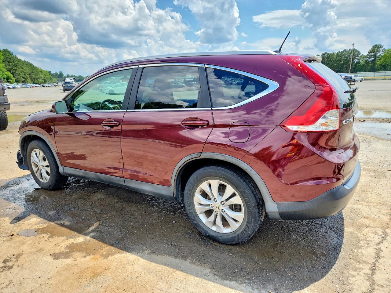 2013 Honda Cr-v Exl Burgundy vin: 5J6RM3H7XDL013593
