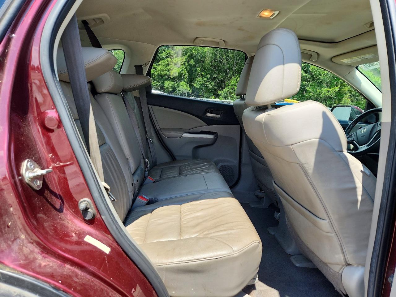 2013 Honda Cr-v Exl Burgundy vin: 5J6RM3H7XDL013593