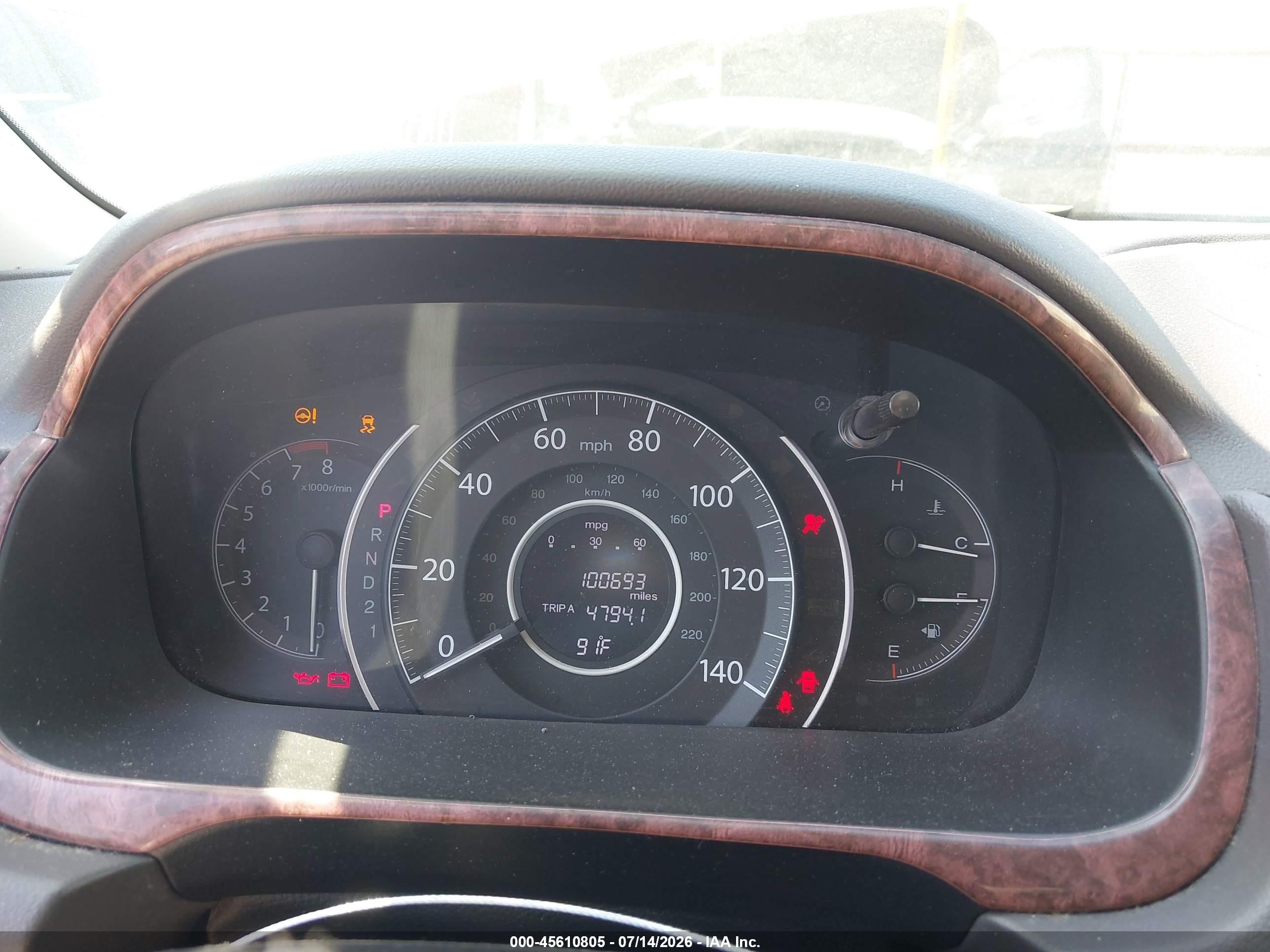 2013 Honda Cr-v Ex-l Gray vin: 5J6RM3H7XDL015828