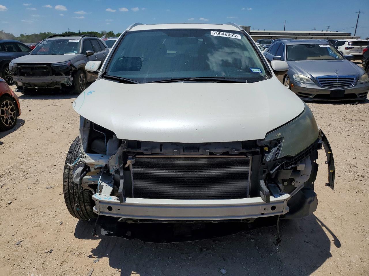 2013 Honda Cr-v Exl White vin: 5J6RM3H7XDL020608