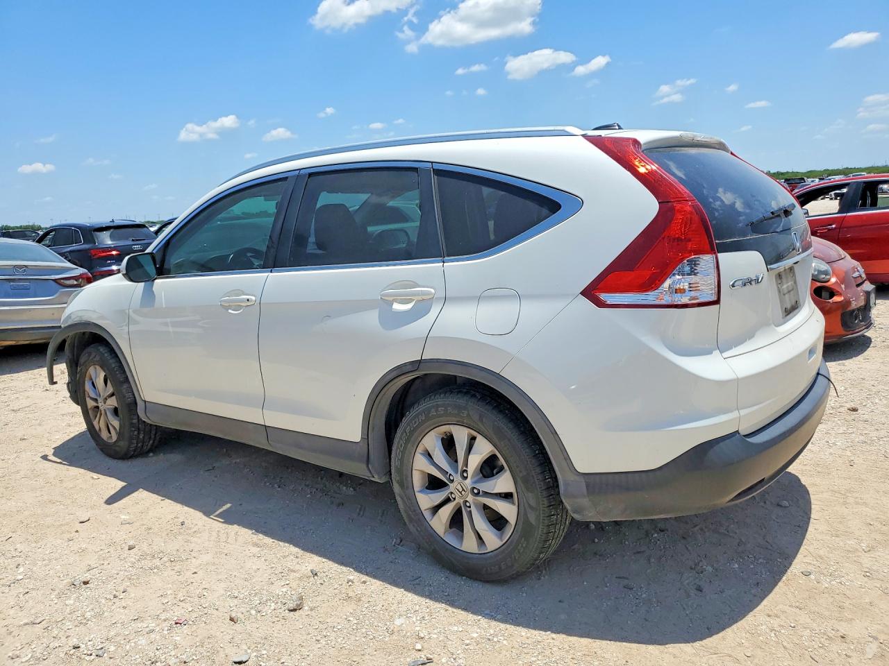 2013 Honda Cr-v Exl White vin: 5J6RM3H7XDL020608