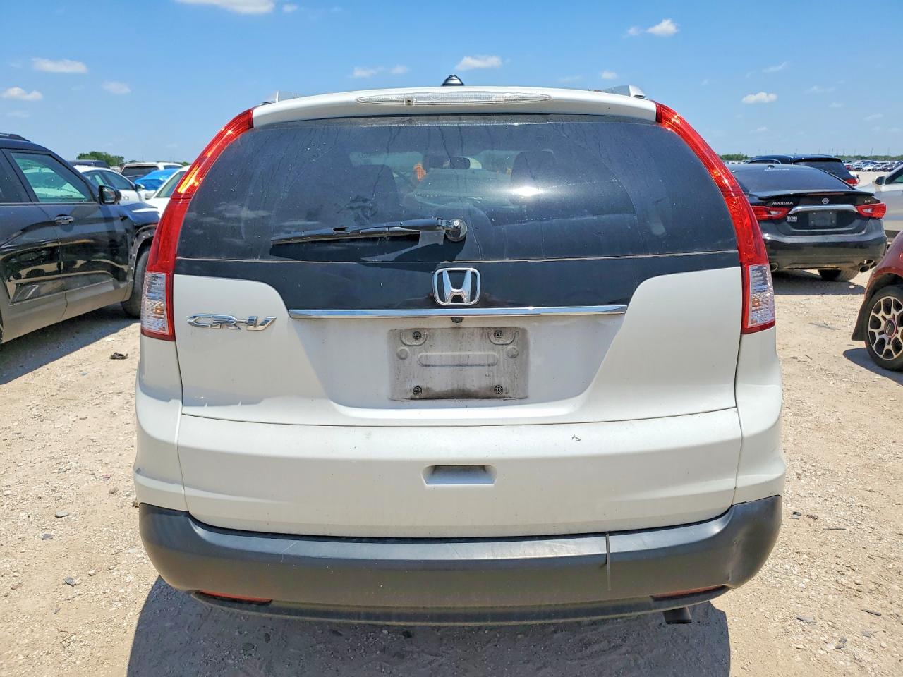 2013 Honda Cr-v Exl White vin: 5J6RM3H7XDL020608