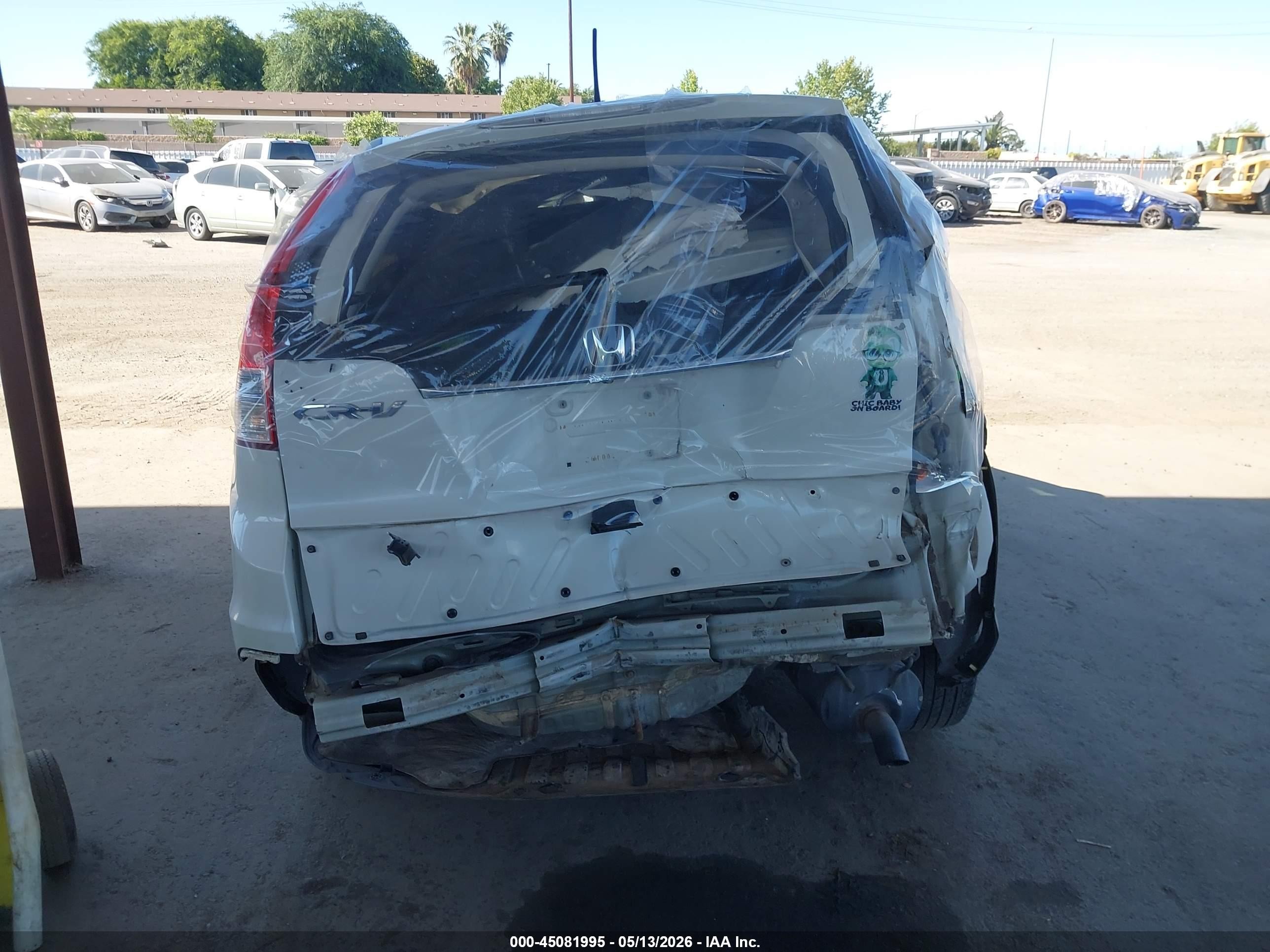 2013 Honda Cr-v Ex-l White vin: 5J6RM3H7XDL032340