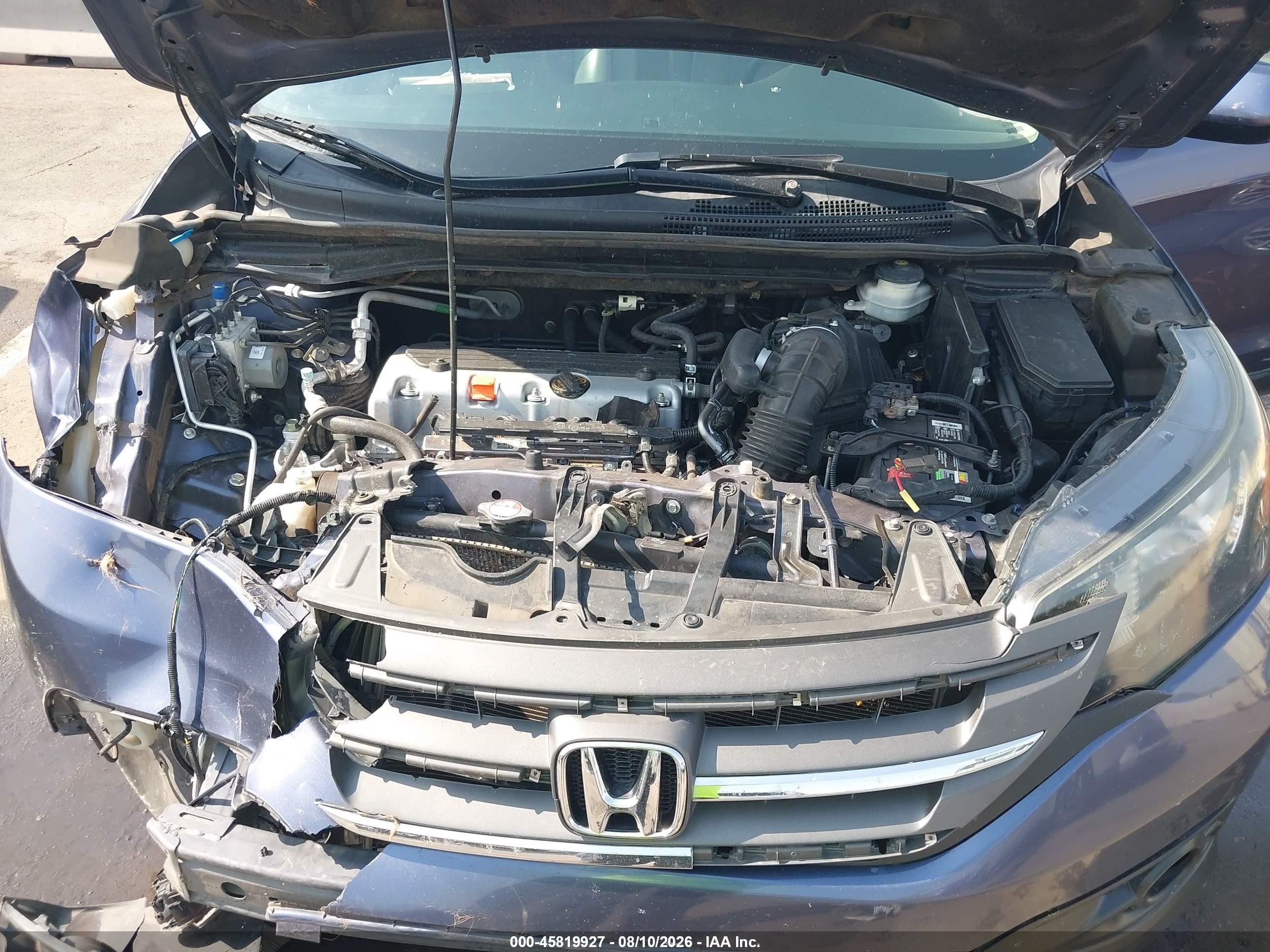 2013 Honda Cr-v Ex-l Blue vin: 5J6RM3H7XDL033147