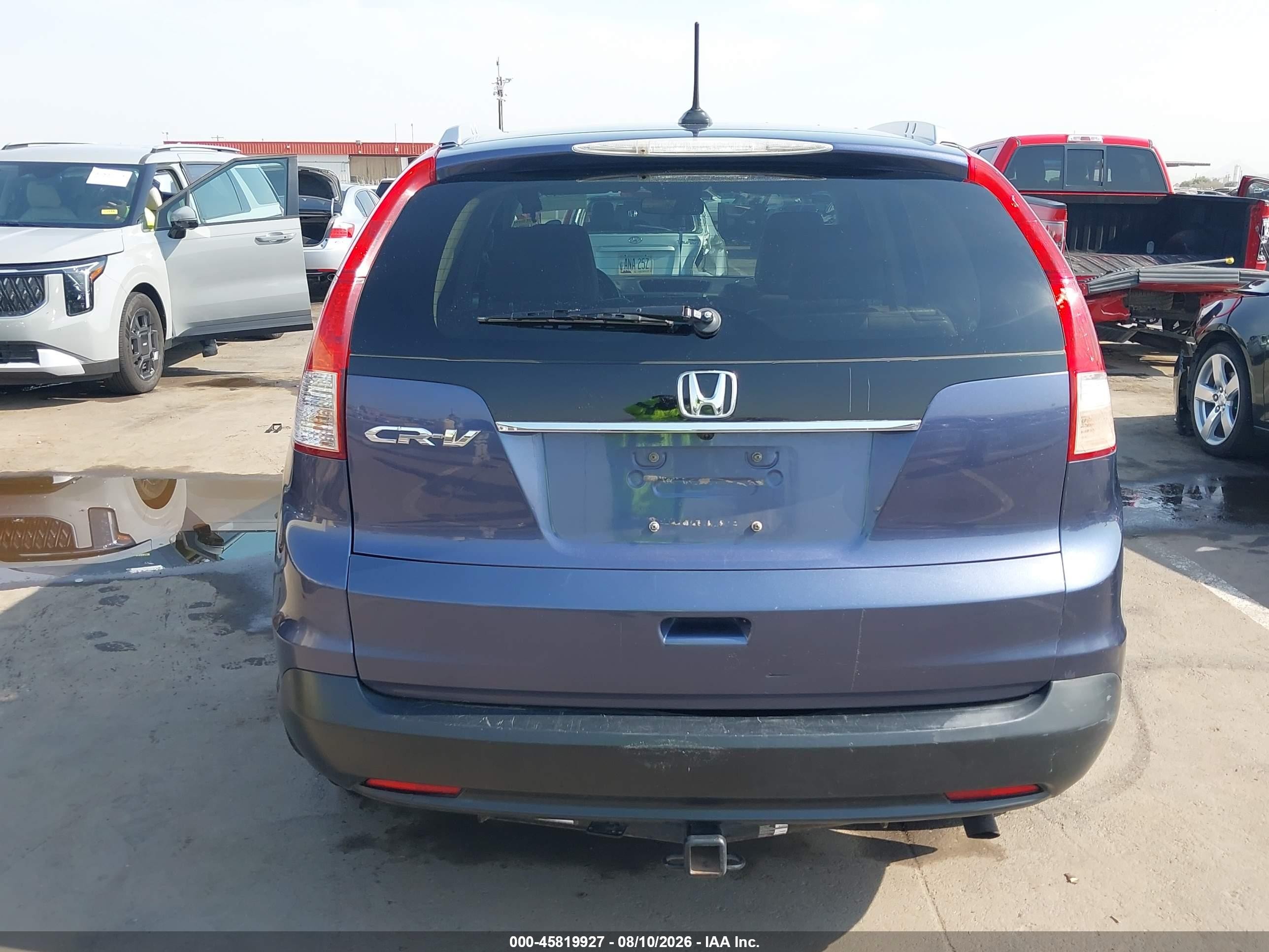 2013 Honda Cr-v Ex-l Blue vin: 5J6RM3H7XDL033147