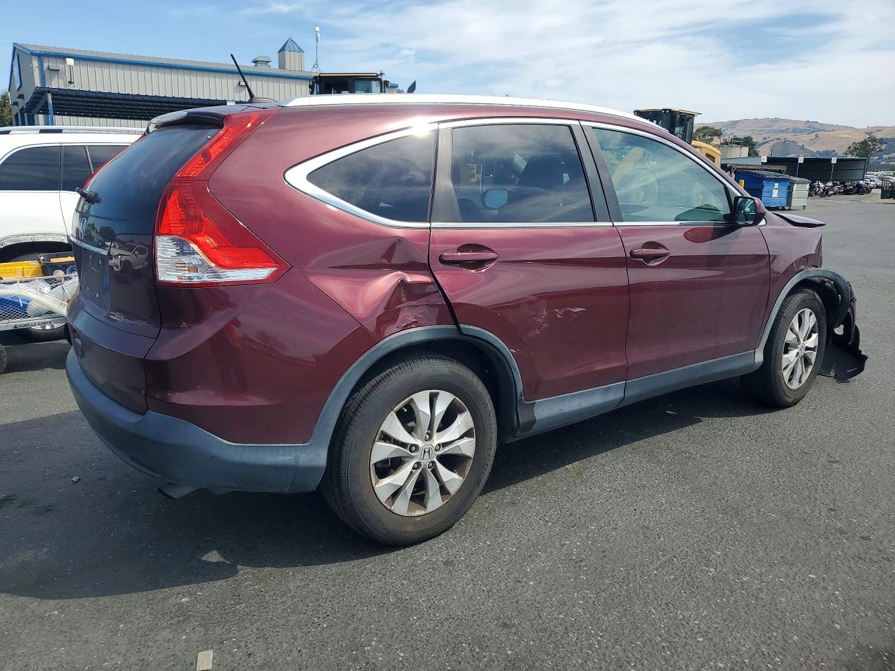 2013 Honda Cr-v Exl Burgundy vin: 5J6RM3H7XDL045279