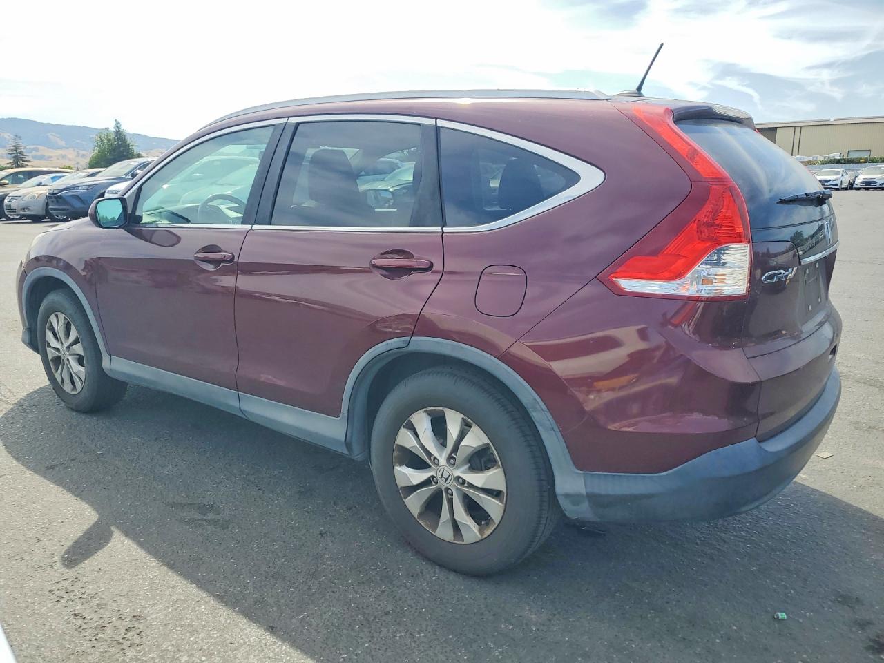 2013 Honda Cr-v Exl Burgundy vin: 5J6RM3H7XDL045279