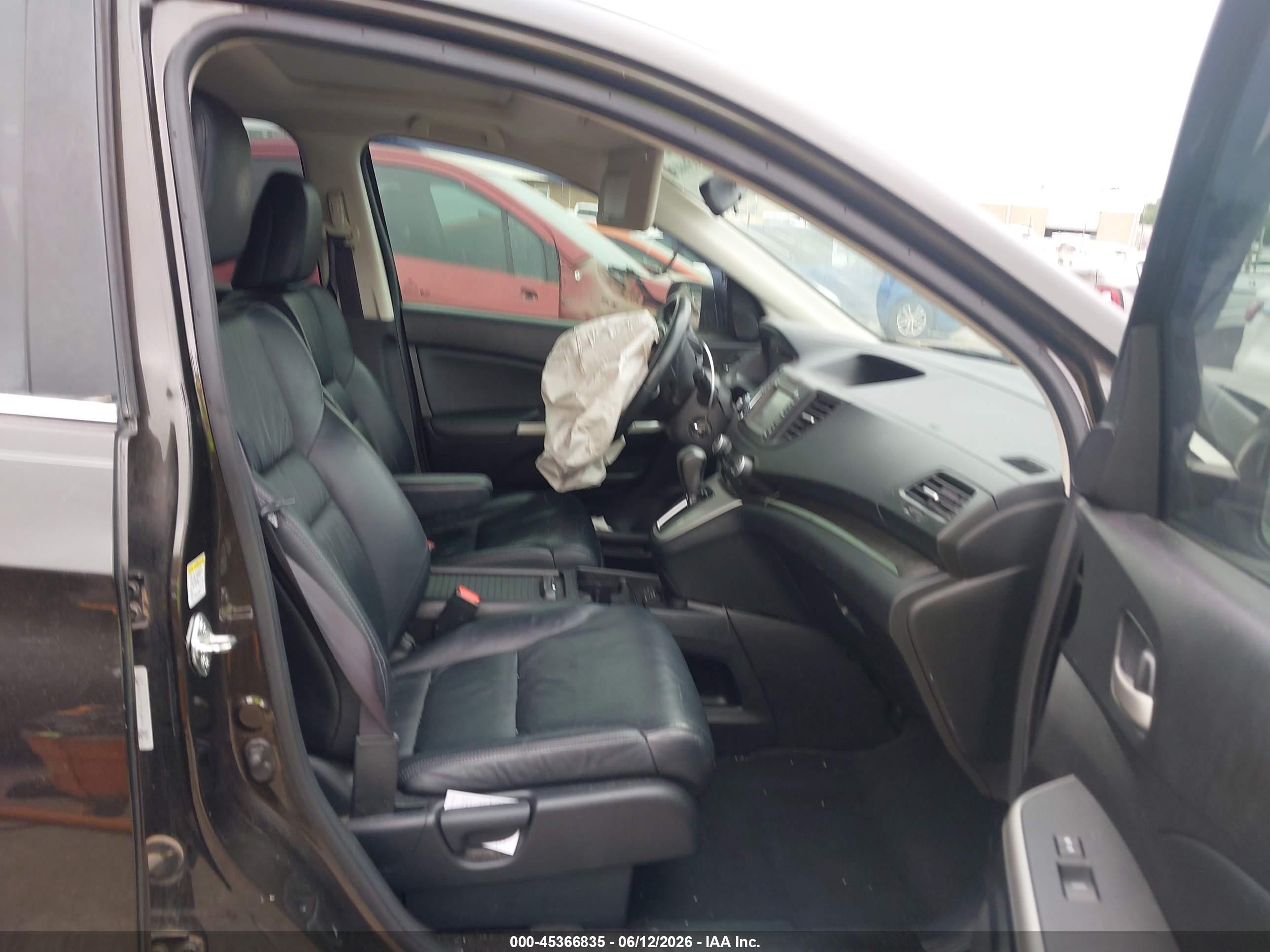 2013 Honda Cr-v Ex-l Черный vin: 5J6RM3H7XDL046318