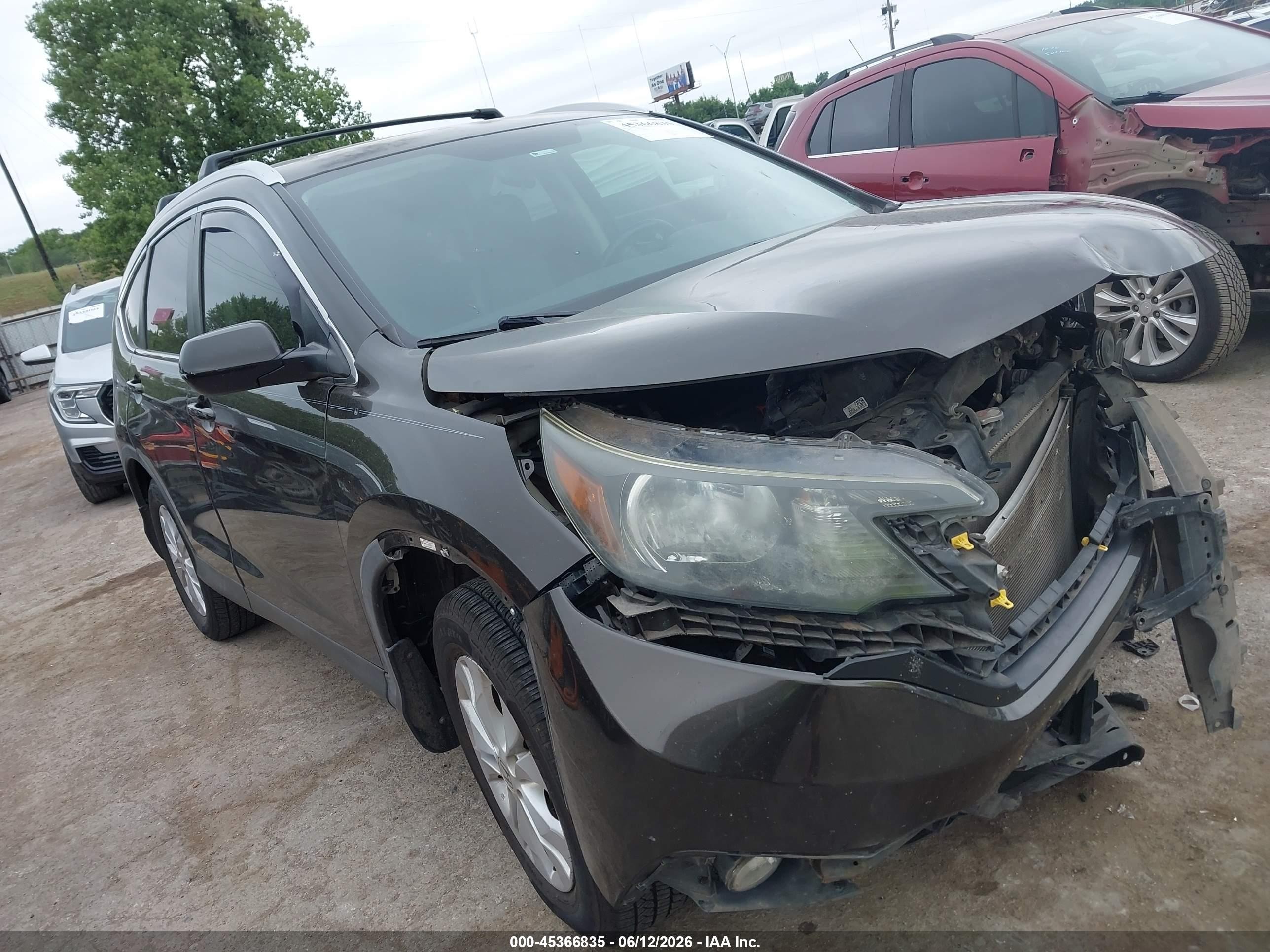 2013 Honda Cr-v Ex-l Черный vin: 5J6RM3H7XDL046318