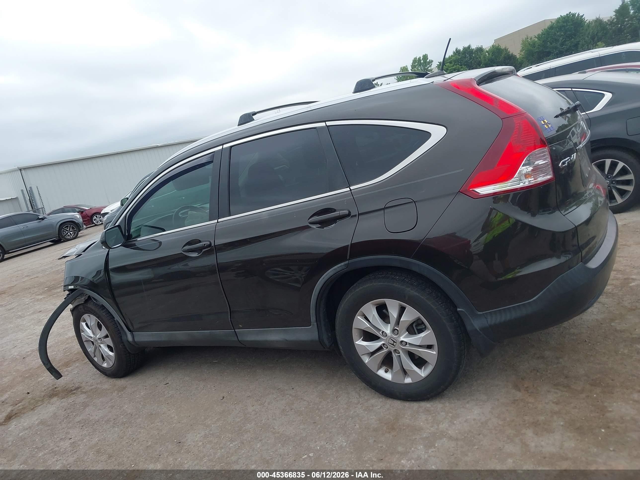 2013 Honda Cr-v Ex-l Черный vin: 5J6RM3H7XDL046318