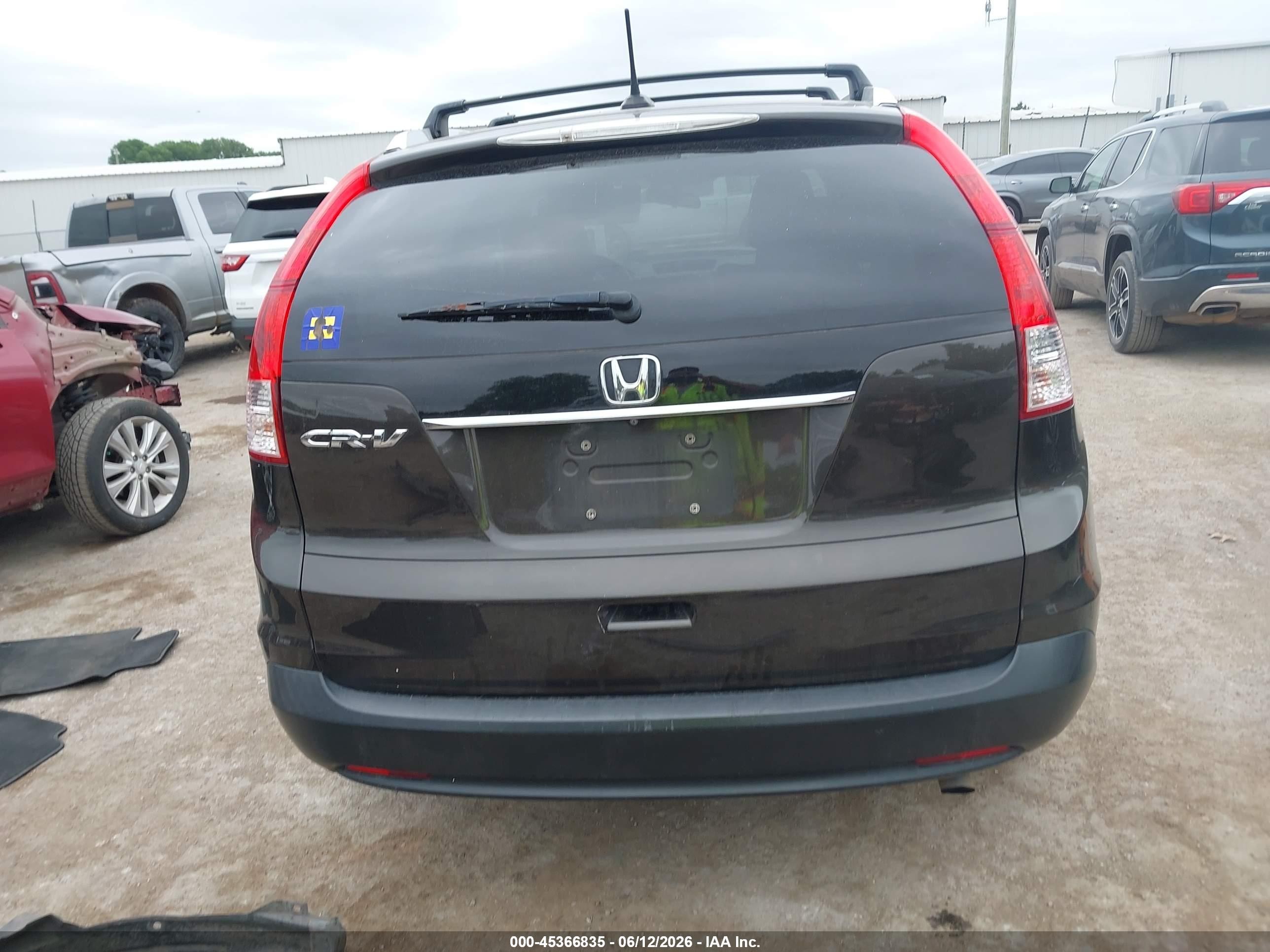 2013 Honda Cr-v Ex-l Черный vin: 5J6RM3H7XDL046318