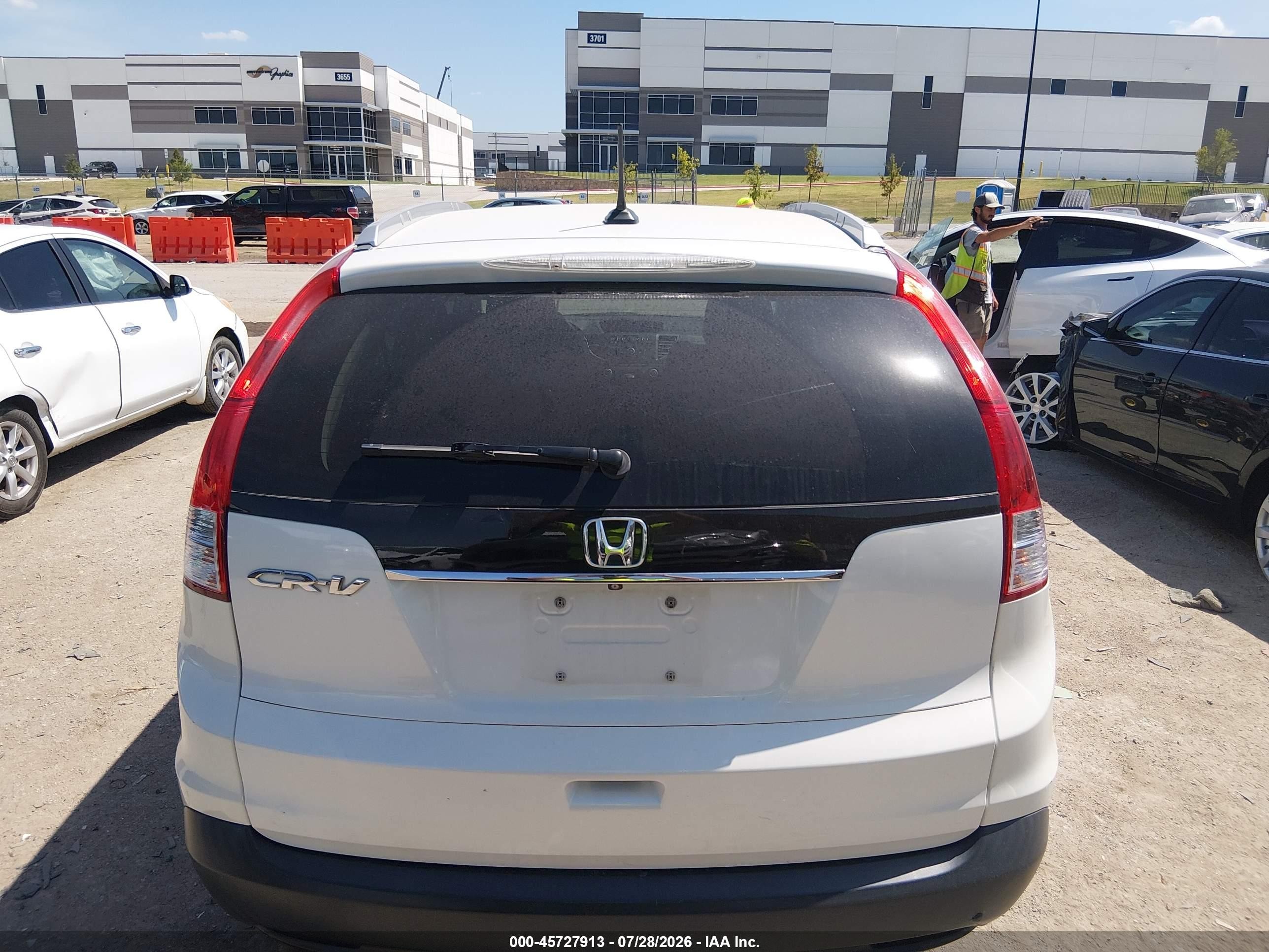 2014 Honda Cr-v Ex-l Белый vin: 5J6RM3H7XEL009061
