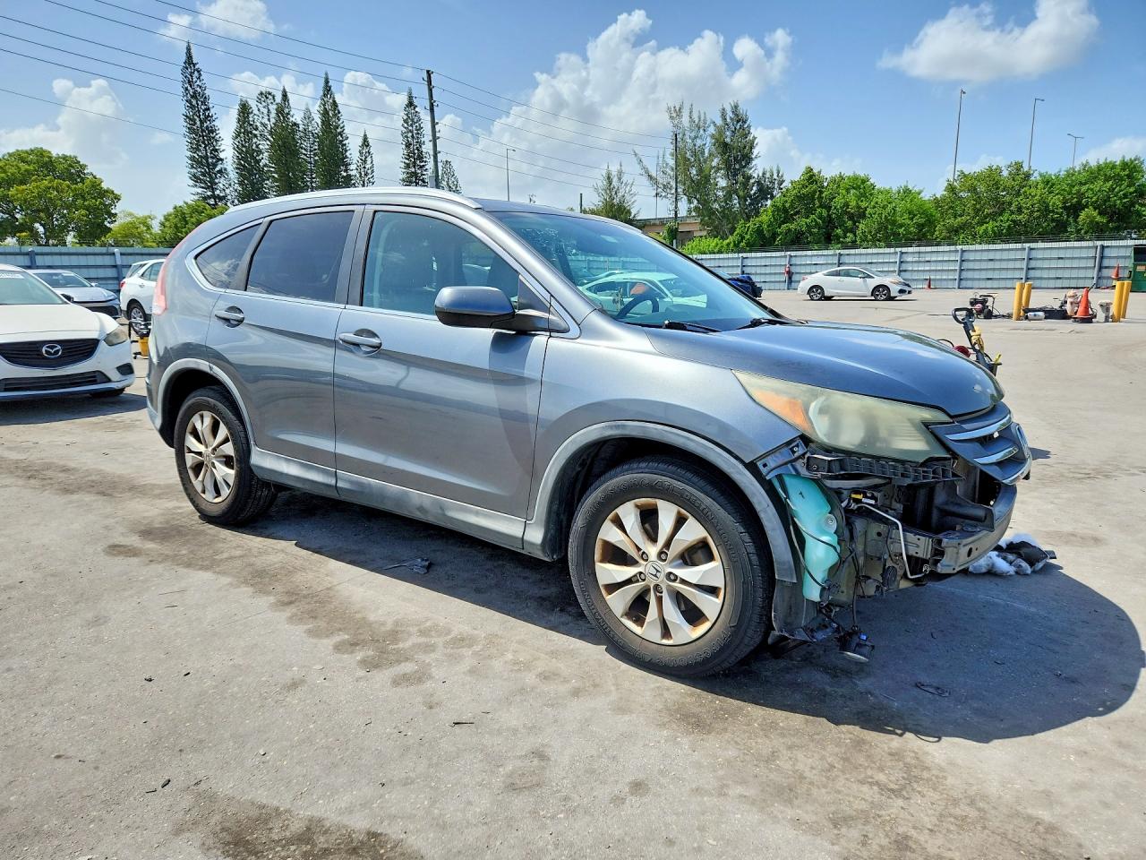 2014 Honda Cr-v Exl Gray vin: 5J6RM3H7XEL015572