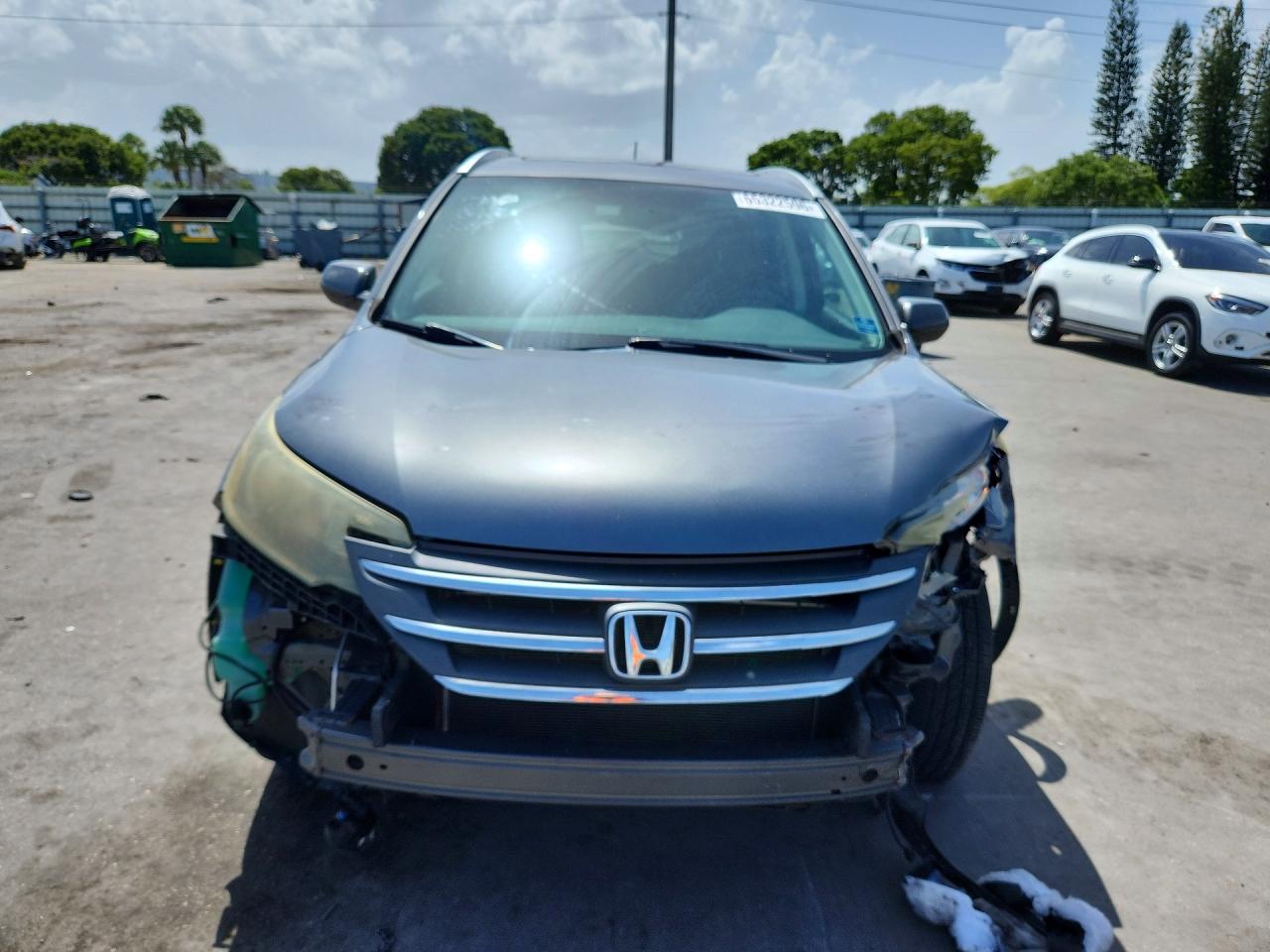 2014 Honda Cr-v Exl Gray vin: 5J6RM3H7XEL015572