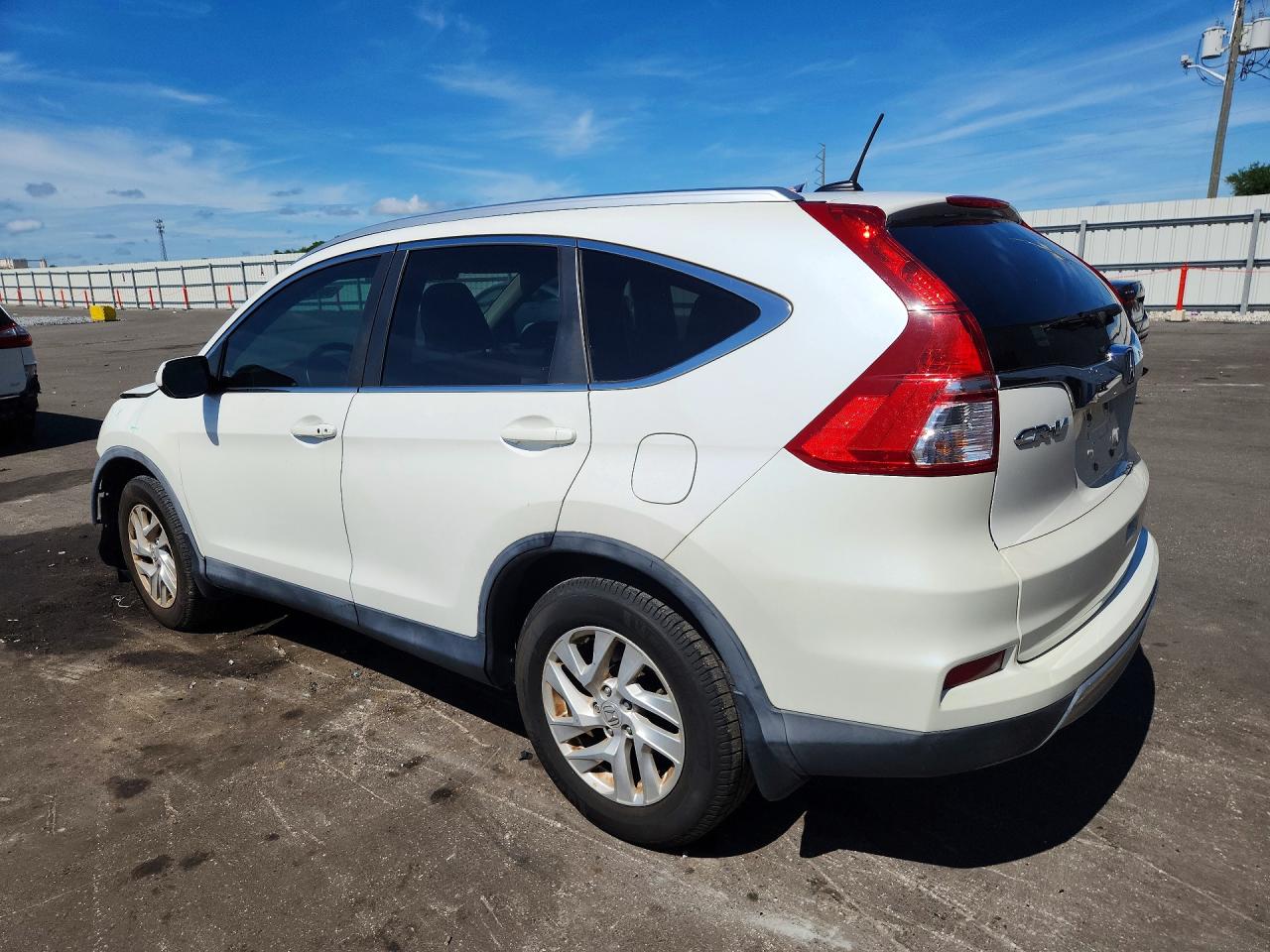 2015 Honda Cr-v Exl White vin: 5J6RM3H7XFL010955