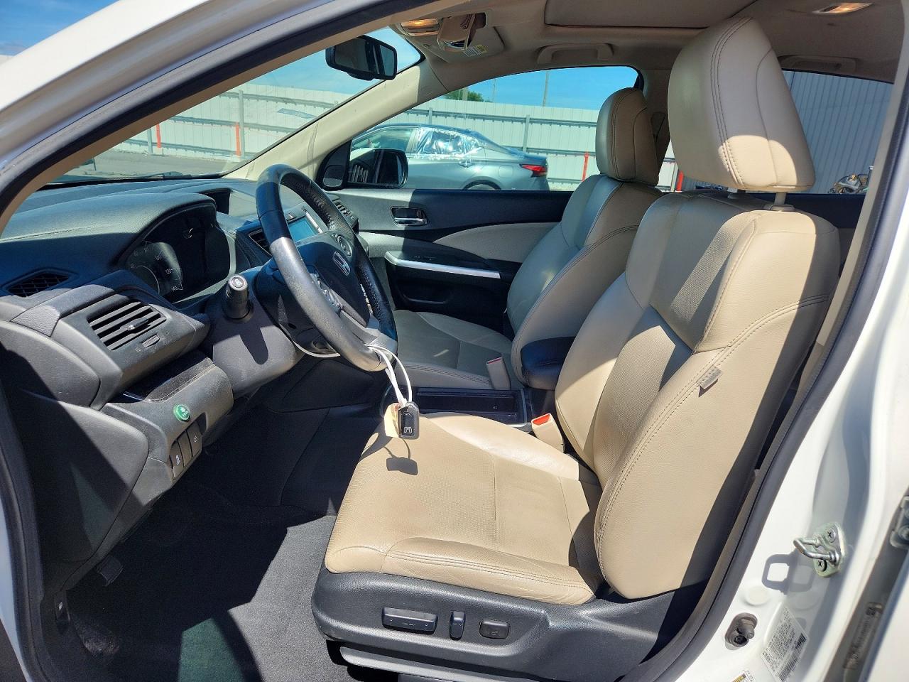 2015 Honda Cr-v Exl White vin: 5J6RM3H7XFL010955