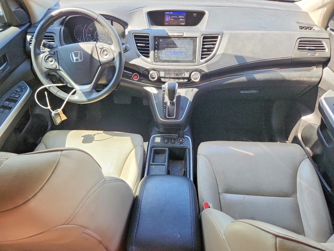 2015 Honda Cr-v Exl White vin: 5J6RM3H7XFL010955