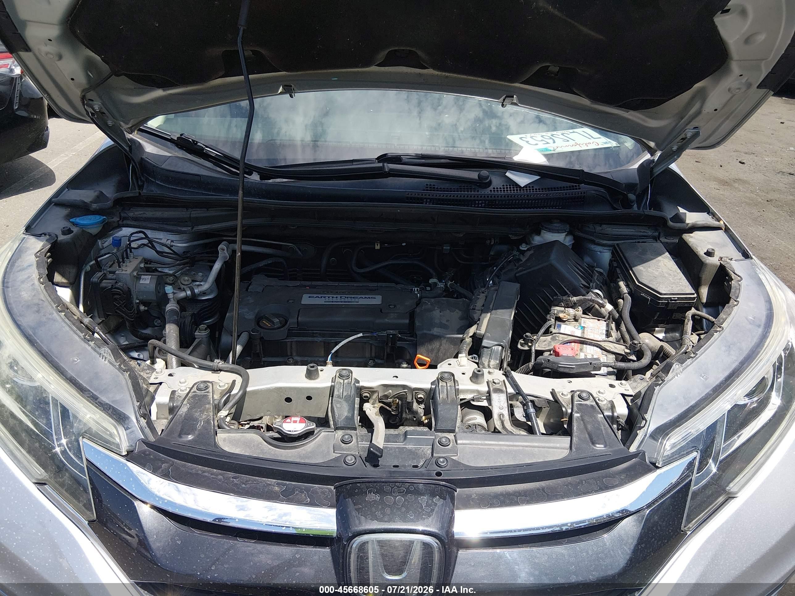 2015 Honda Cr-v Touring Silver vin: 5J6RM3H90FL017480