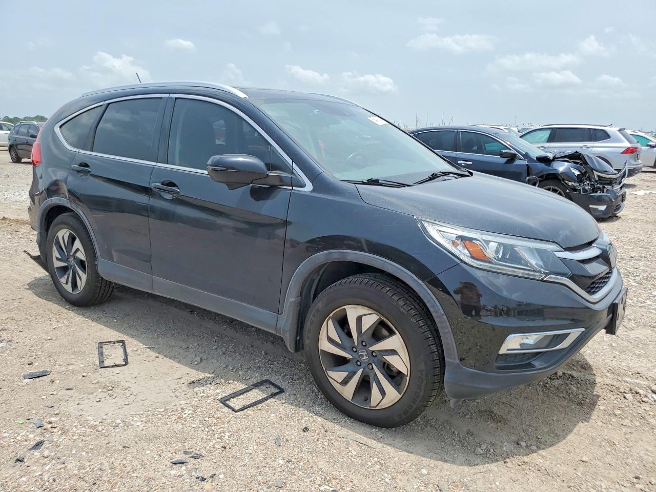 2015 Honda Cr-v Touring Black vin: 5J6RM3H91FL005838