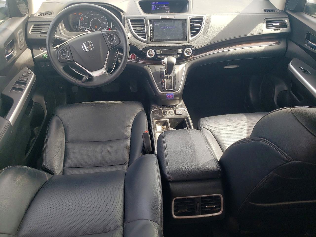 2015 Honda Cr-v Touring White vin: 5J6RM3H91FL020064