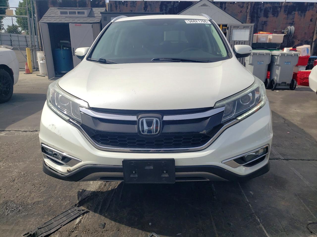 2015 Honda Cr-v Touring White vin: 5J6RM3H91FL020064