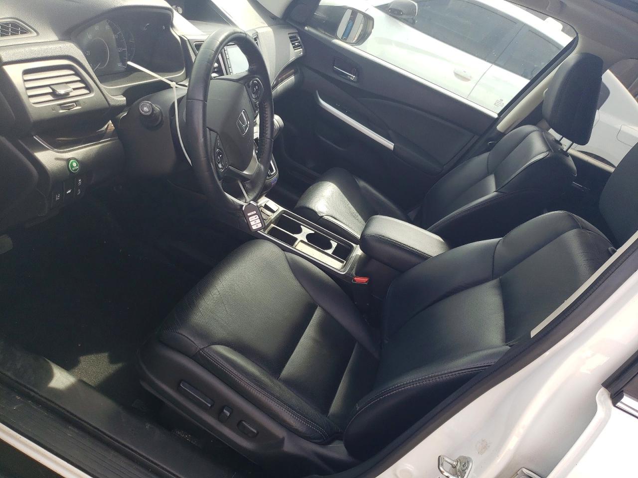 2015 Honda Cr-v Touring White vin: 5J6RM3H91FL020064