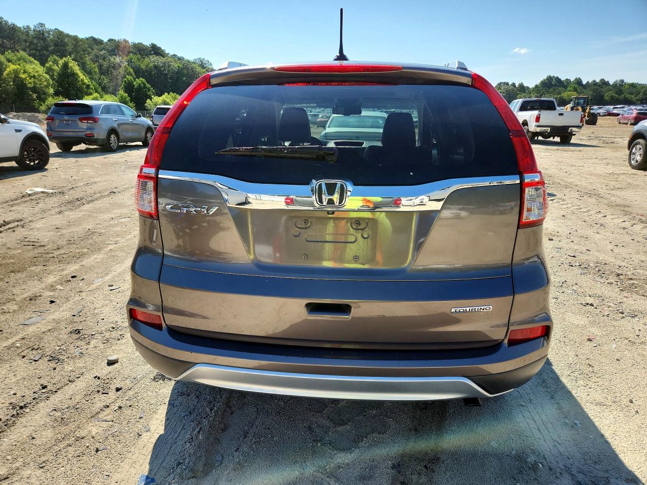 2015 Honda Cr-v Touring Gray vin: 5J6RM3H91FL025975