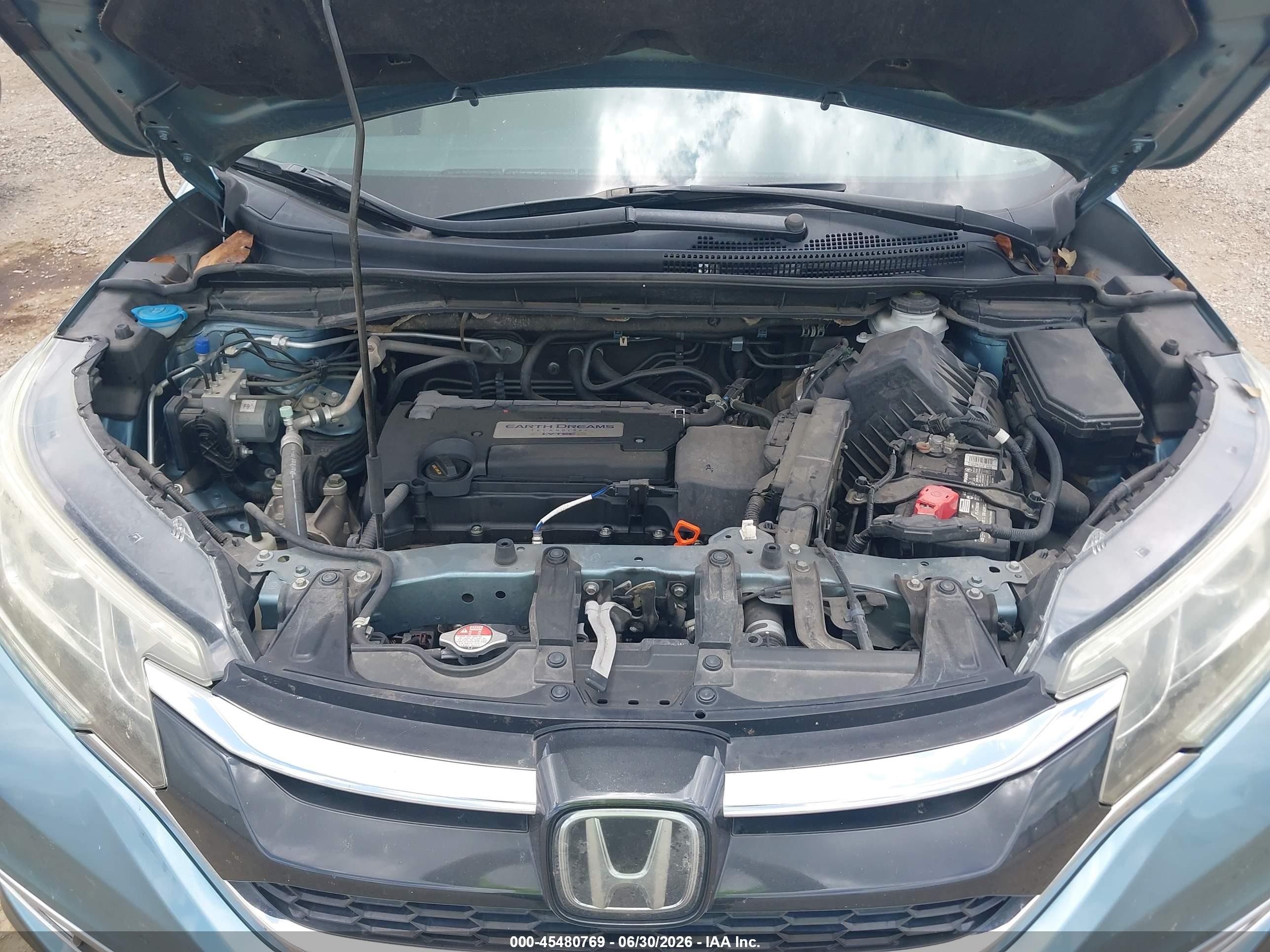 2015 Honda Cr-v Touring Blue vin: 5J6RM3H91FL026835
