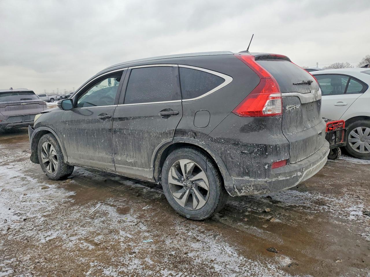 2015 Honda Cr-v Touring Black vin: 5J6RM3H93FL016498