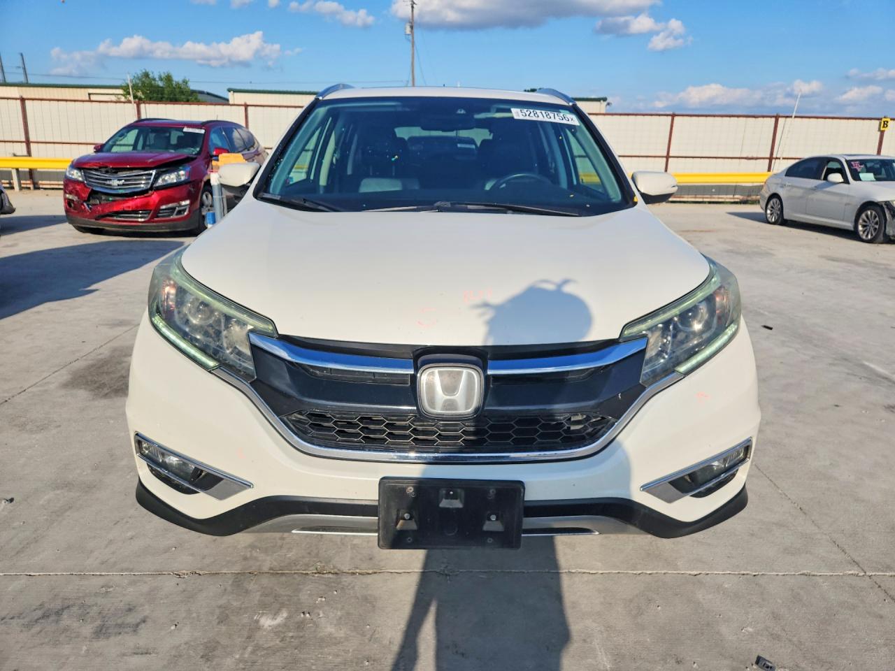2015 Honda Cr-v Touring White vin: 5J6RM3H93FL025184