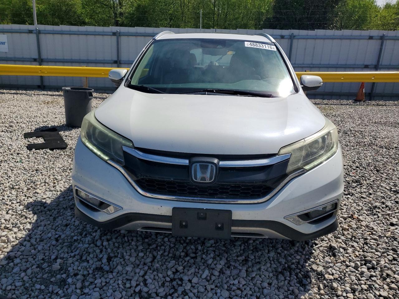2015 Honda Cr-v Touring White vin: 5J6RM3H94FL015957