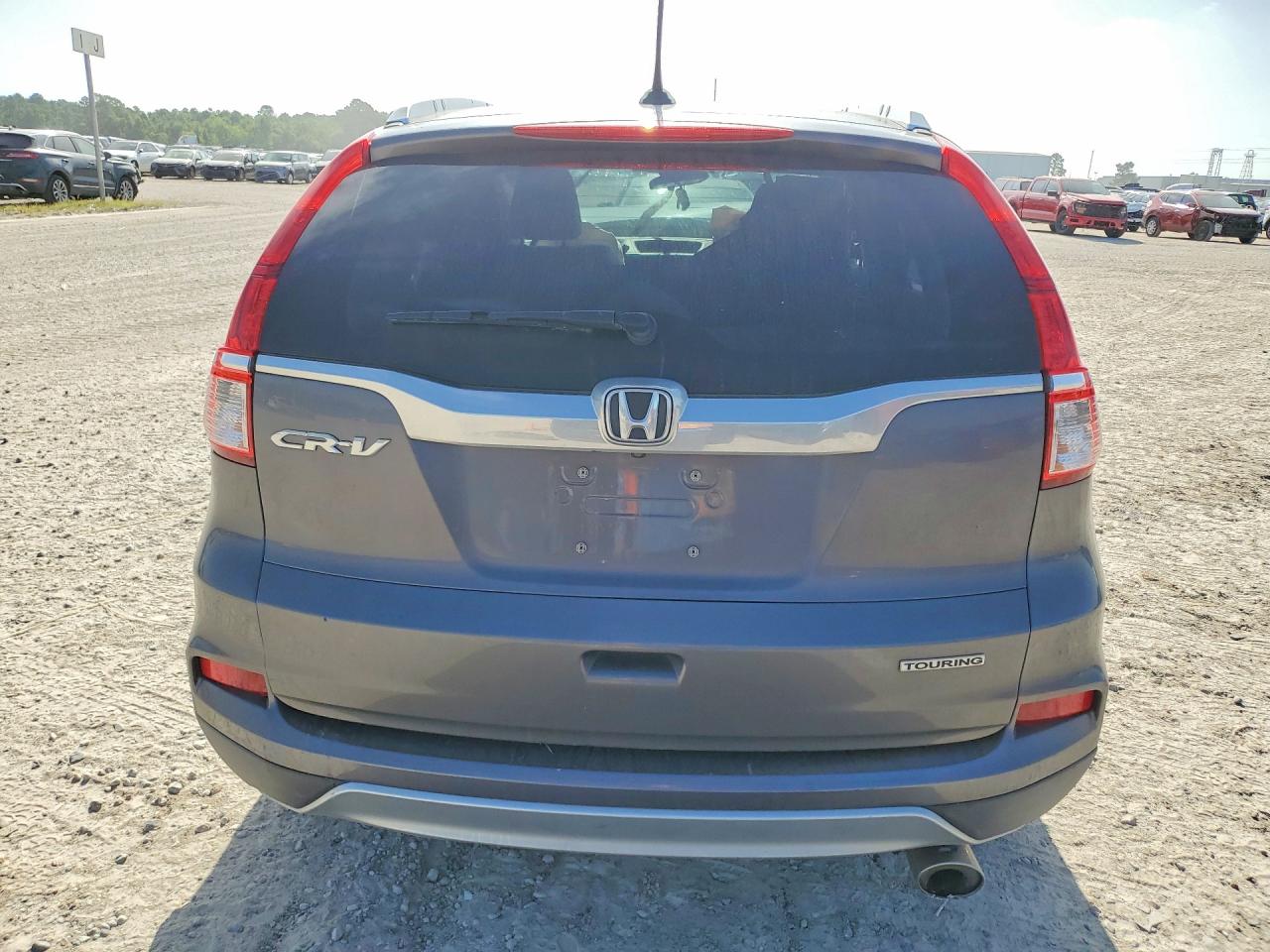 2015 Honda Cr-v Touring Gray vin: 5J6RM3H94FL024769