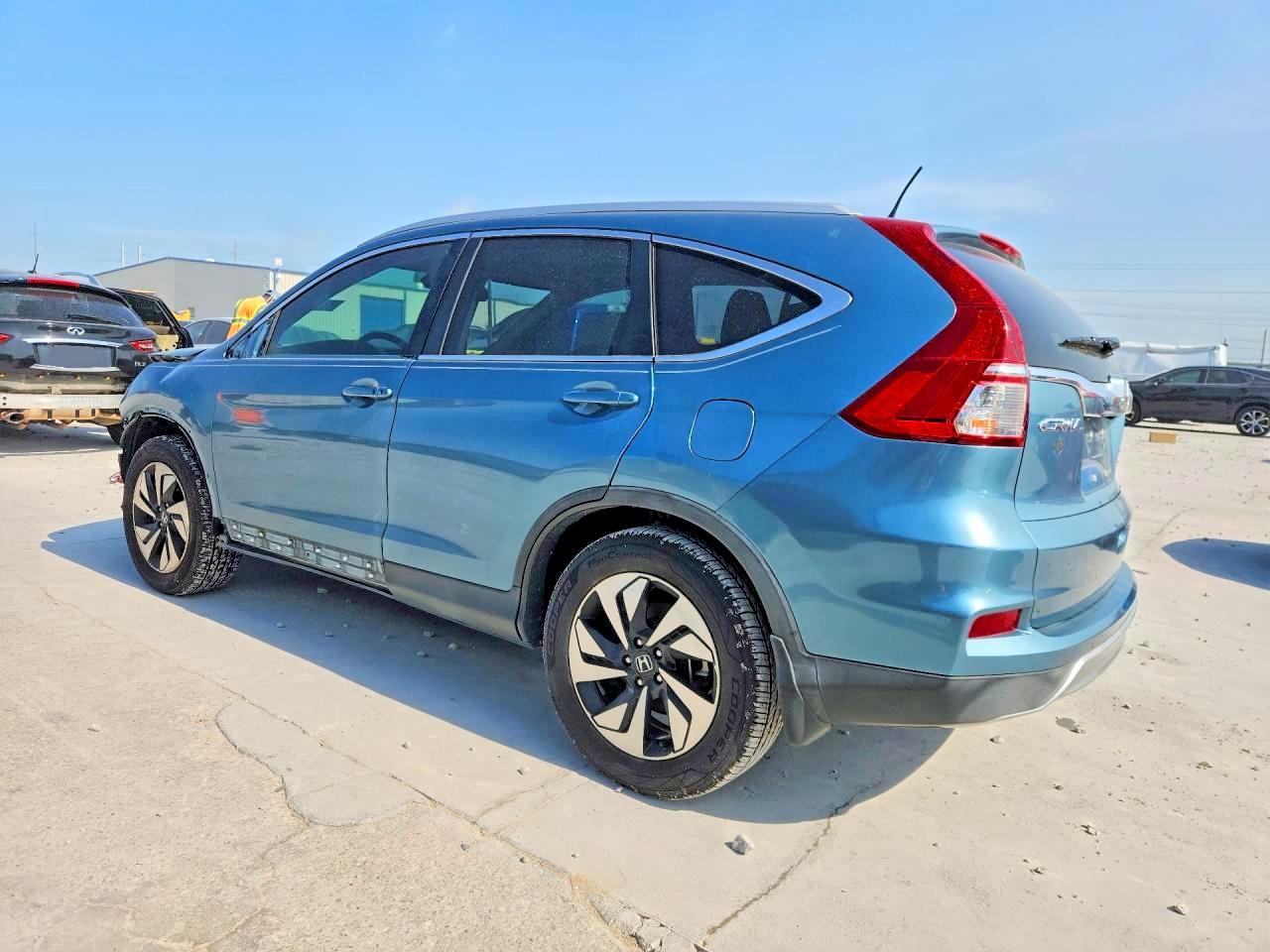 2016 Honda Cr-v Touring Blue vin: 5J6RM3H94GL013515