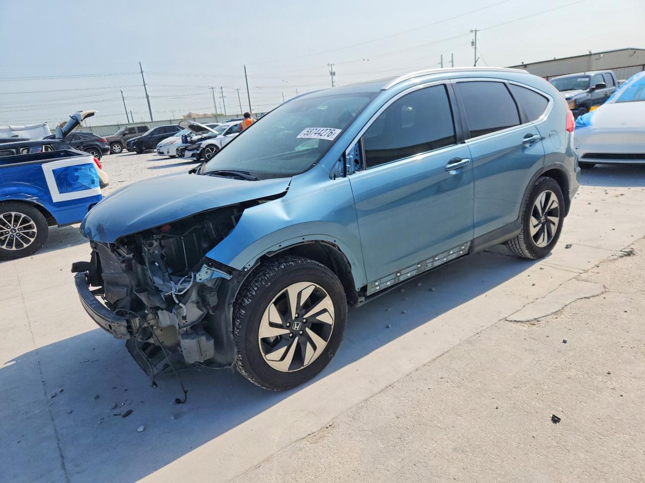 2016 Honda Cr-v Touring Синий vin: 5J6RM3H94GL013515