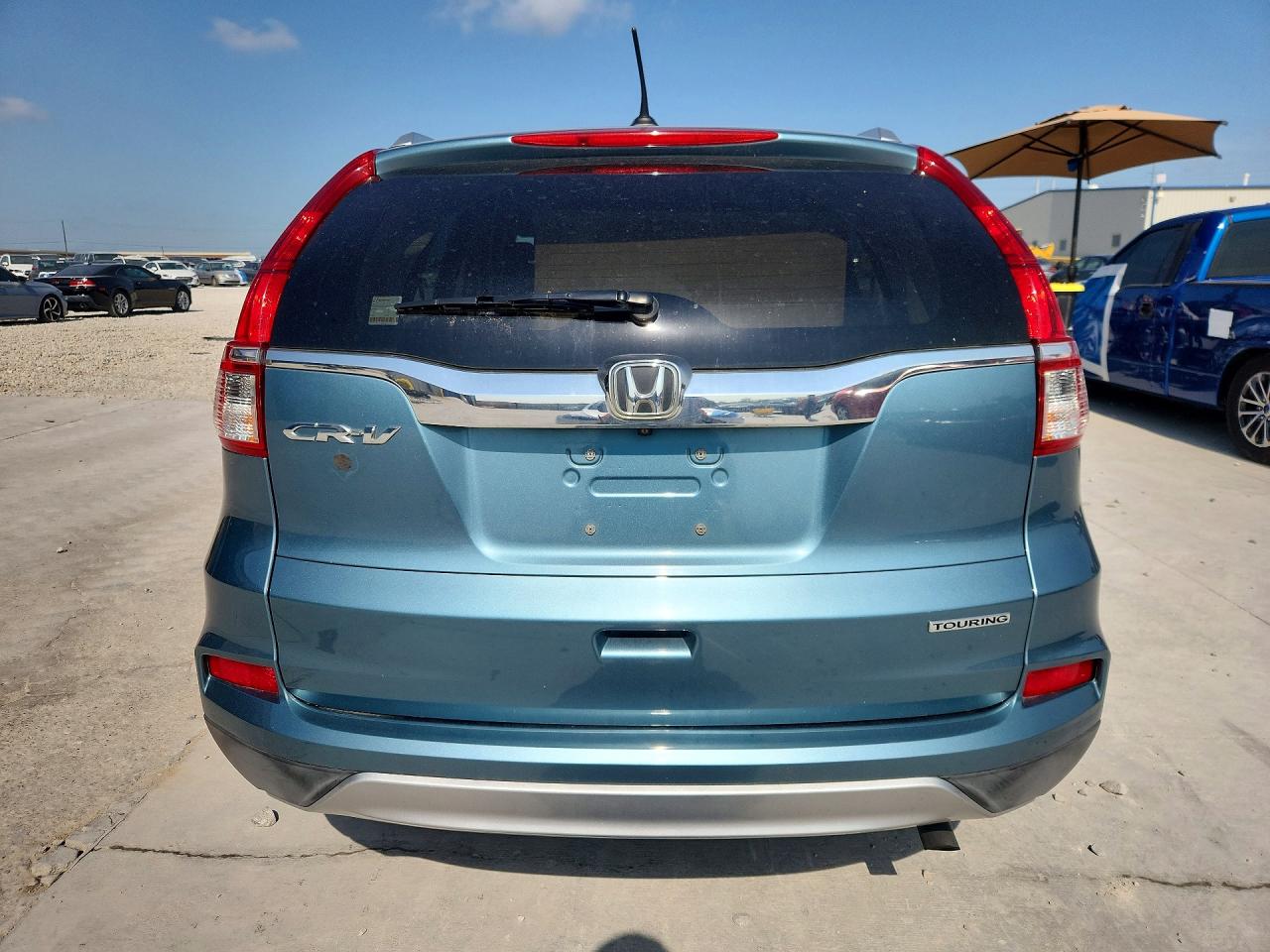 2016 Honda Cr-v Touring Blue vin: 5J6RM3H94GL013515