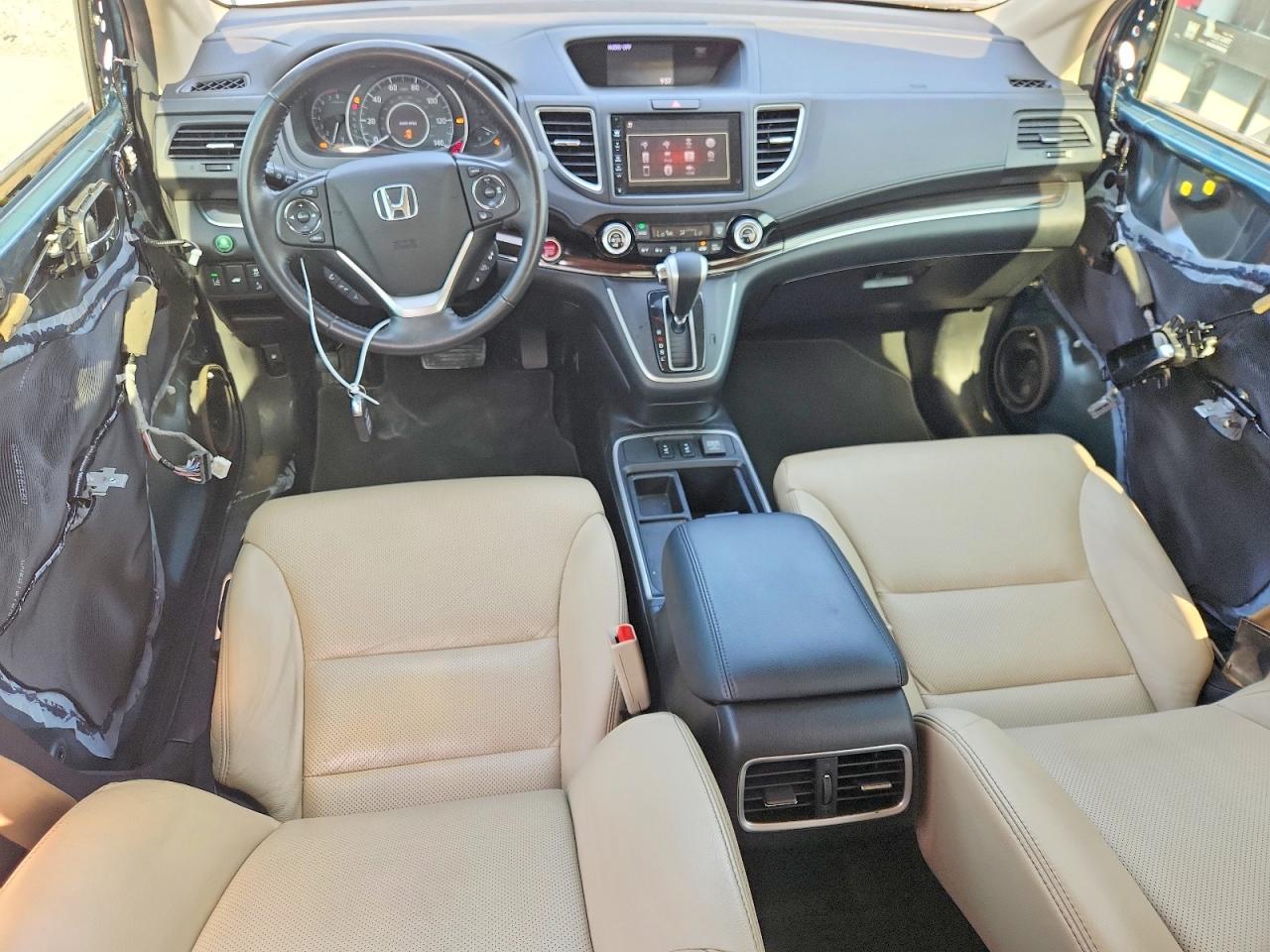 2016 Honda Cr-v Touring Blue vin: 5J6RM3H94GL013515