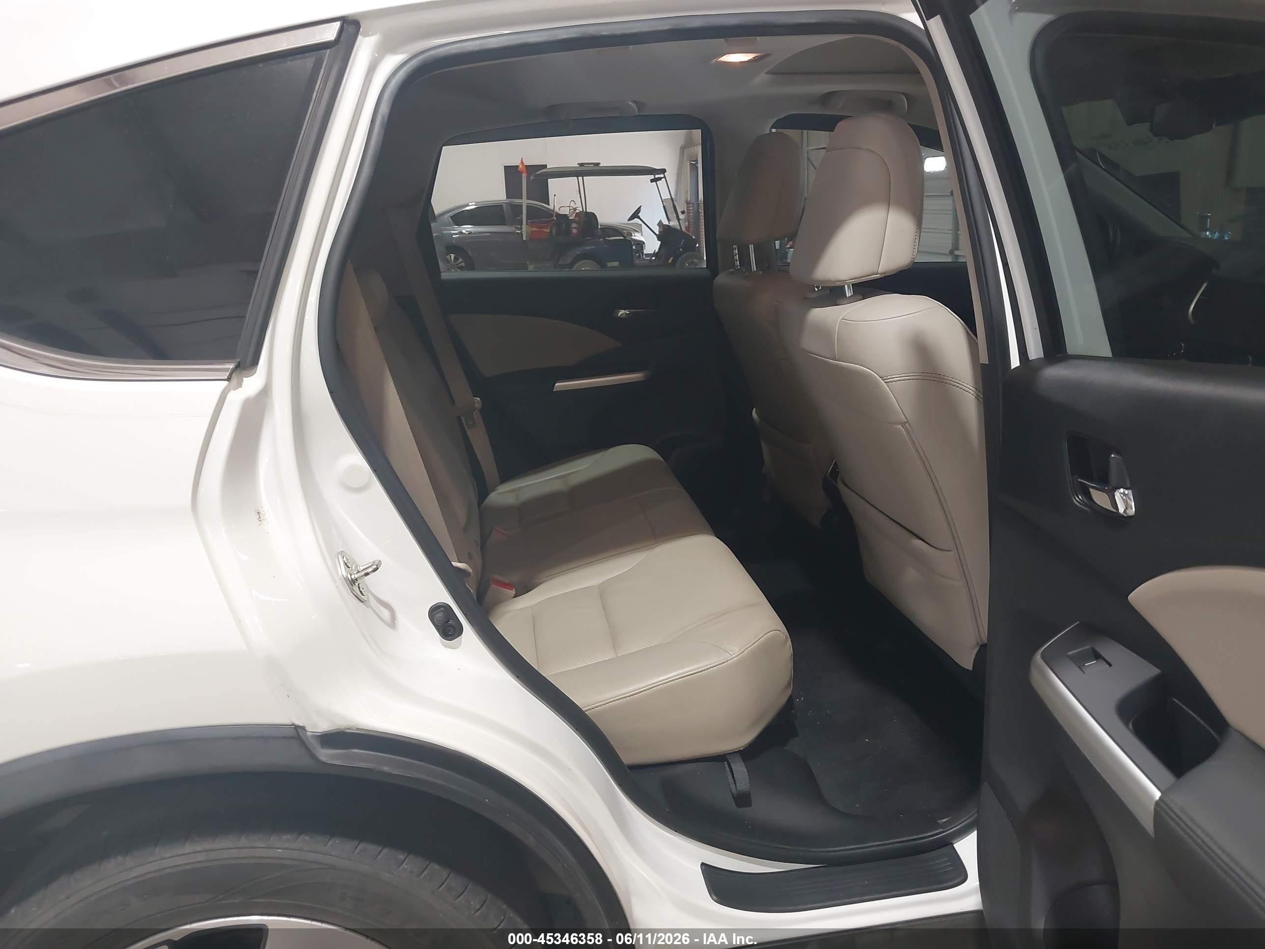2016 Honda Cr-v Touring White vin: 5J6RM3H95GL003222