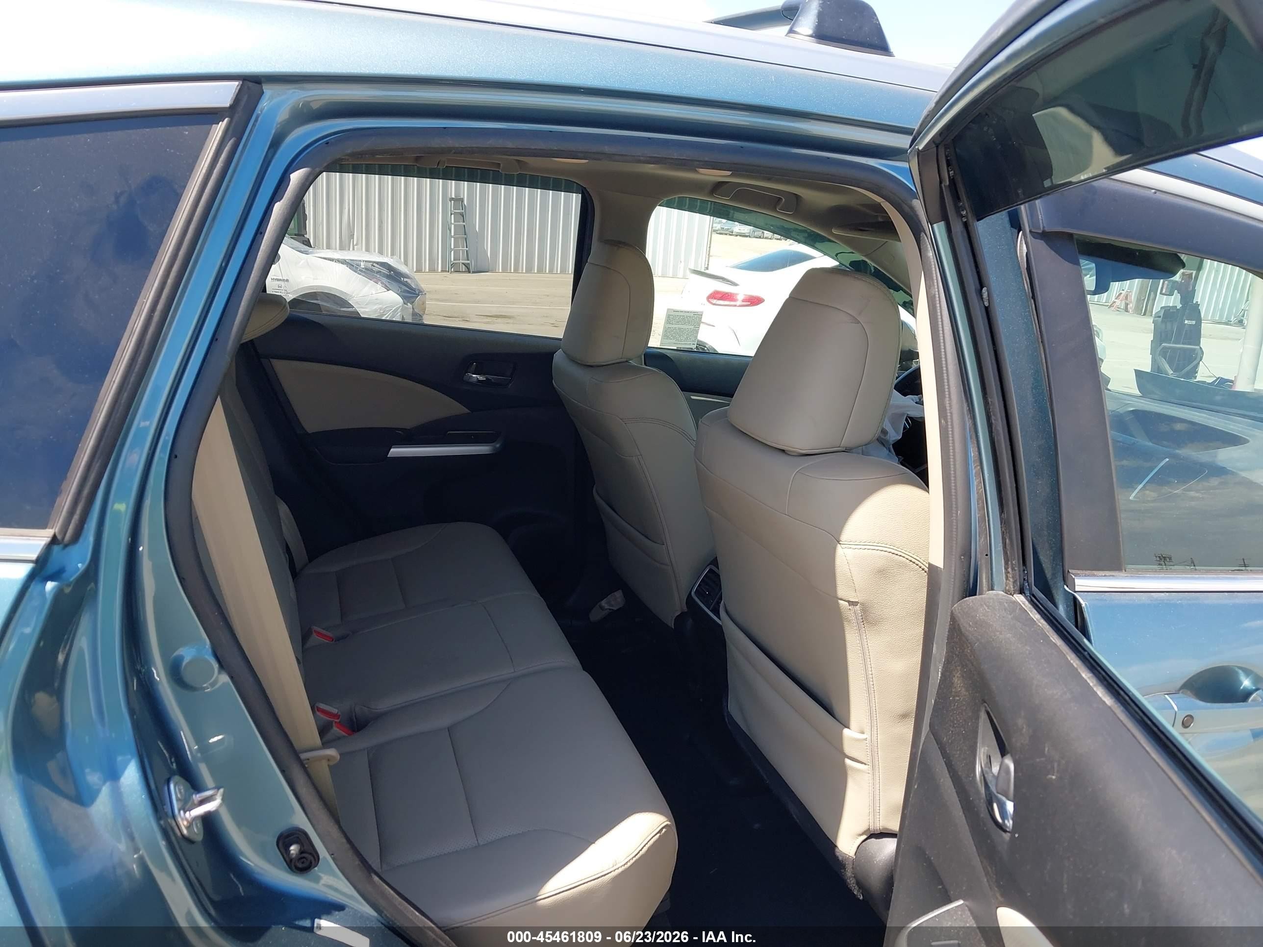 2015 Honda Cr-v Touring Blue vin: 5J6RM3H96FL016804