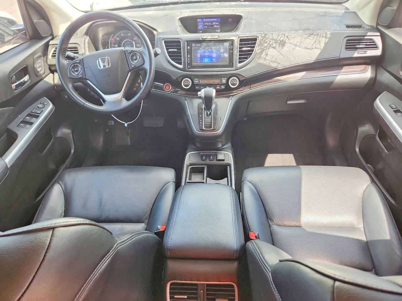 2015 Honda Cr-v Touring White vin: 5J6RM3H96FL020075
