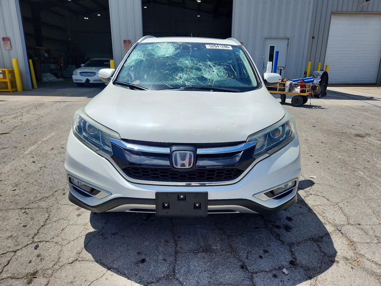2015 Honda Cr-v Touring White vin: 5J6RM3H96FL020075