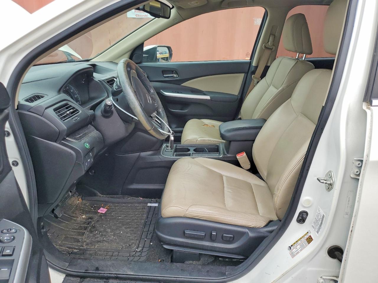 2015 Honda Cr-v Touring White vin: 5J6RM3H96FL026071