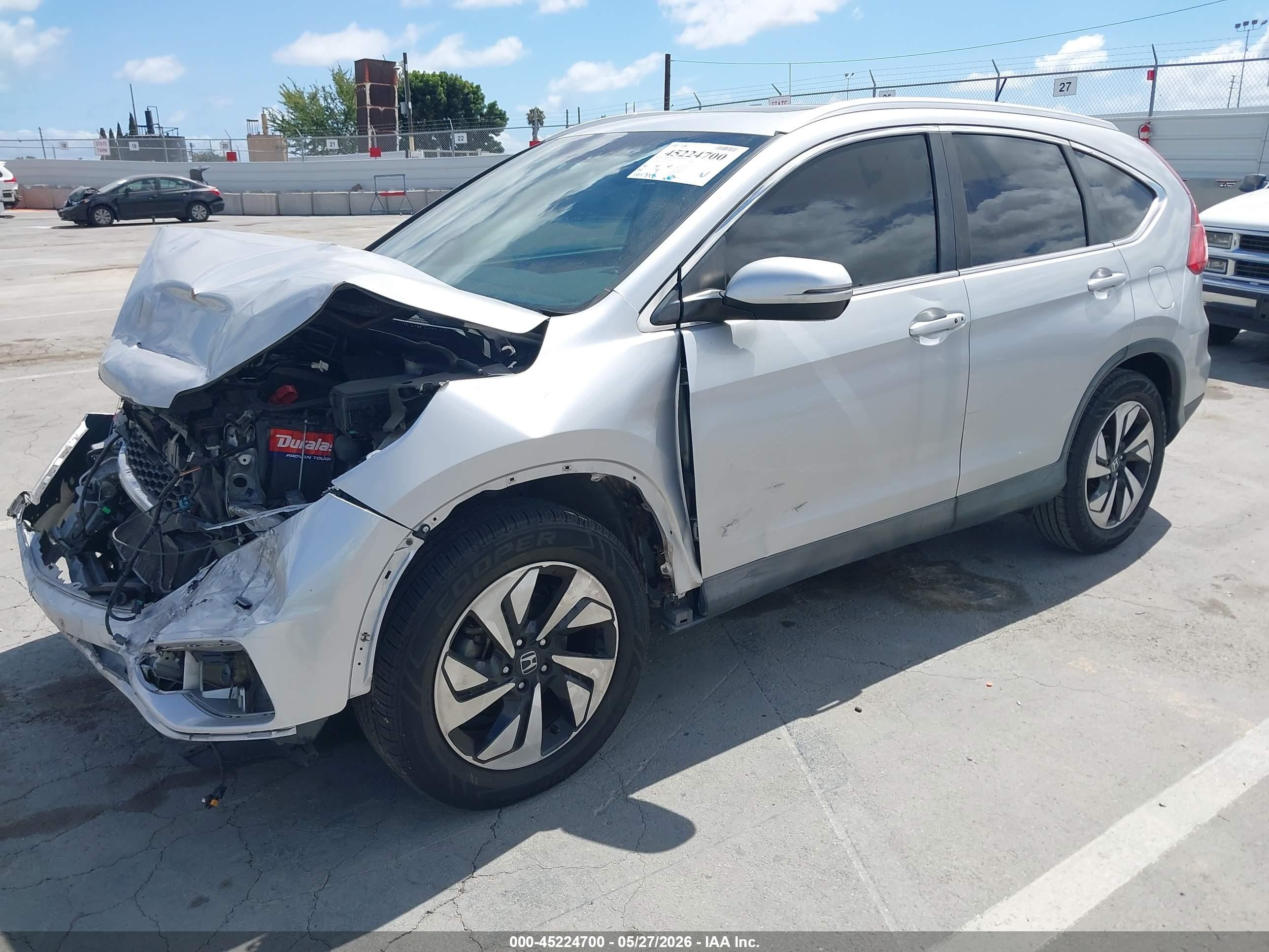 2016 Honda Cr-v Touring Silver vin: 5J6RM3H96GL007750