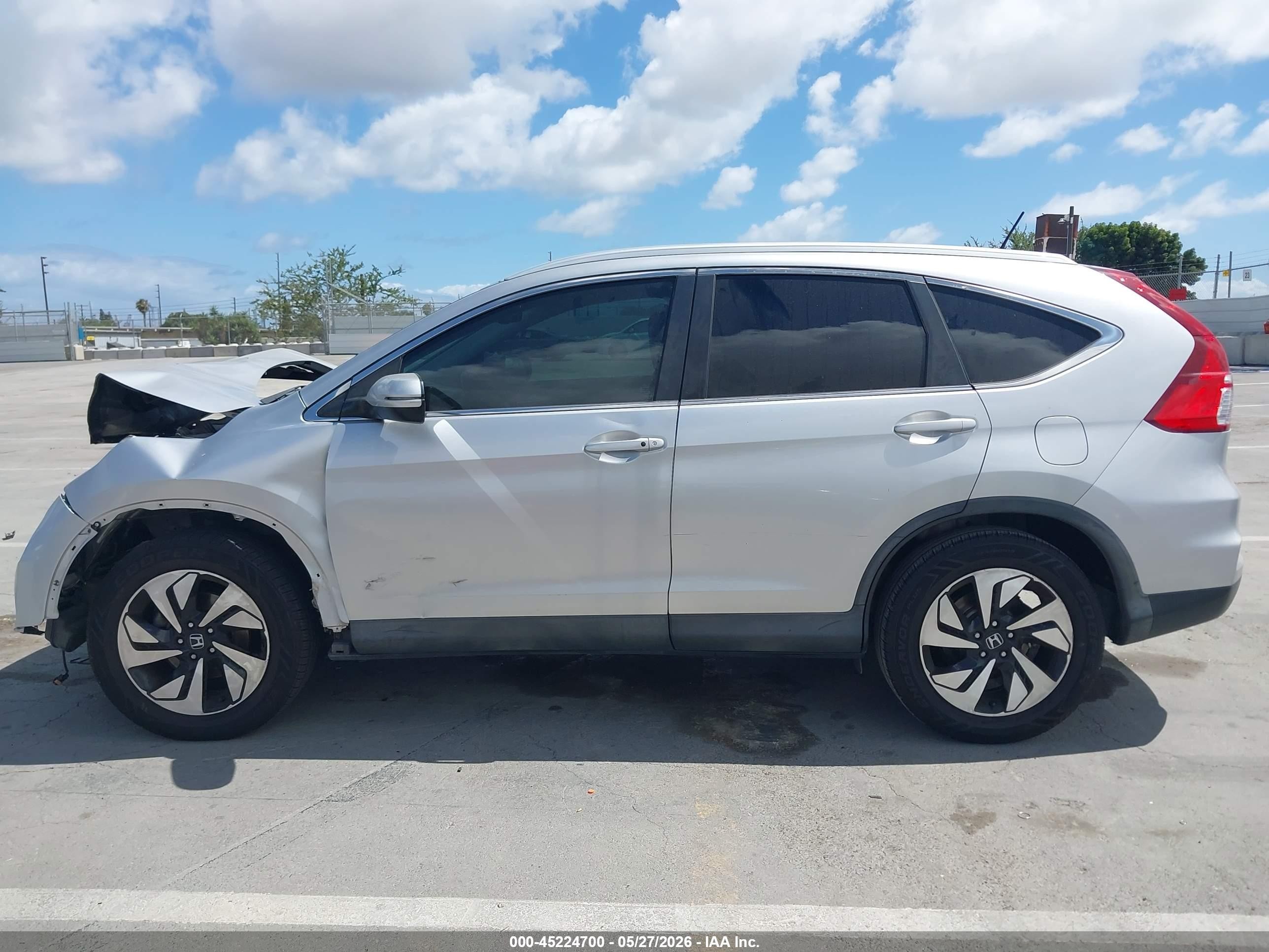 2016 Honda Cr-v Touring Silver vin: 5J6RM3H96GL007750