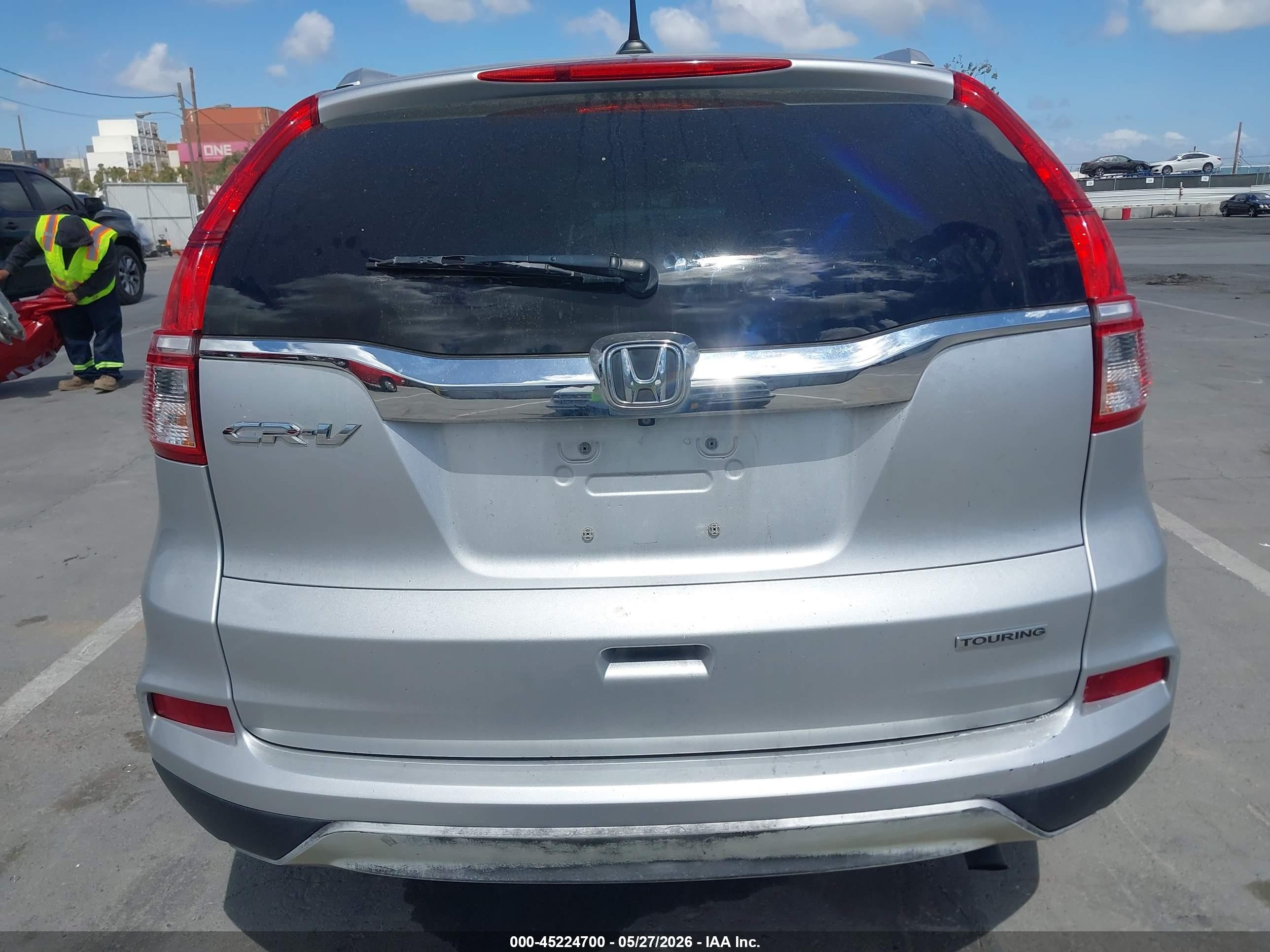 2016 Honda Cr-v Touring Silver vin: 5J6RM3H96GL007750