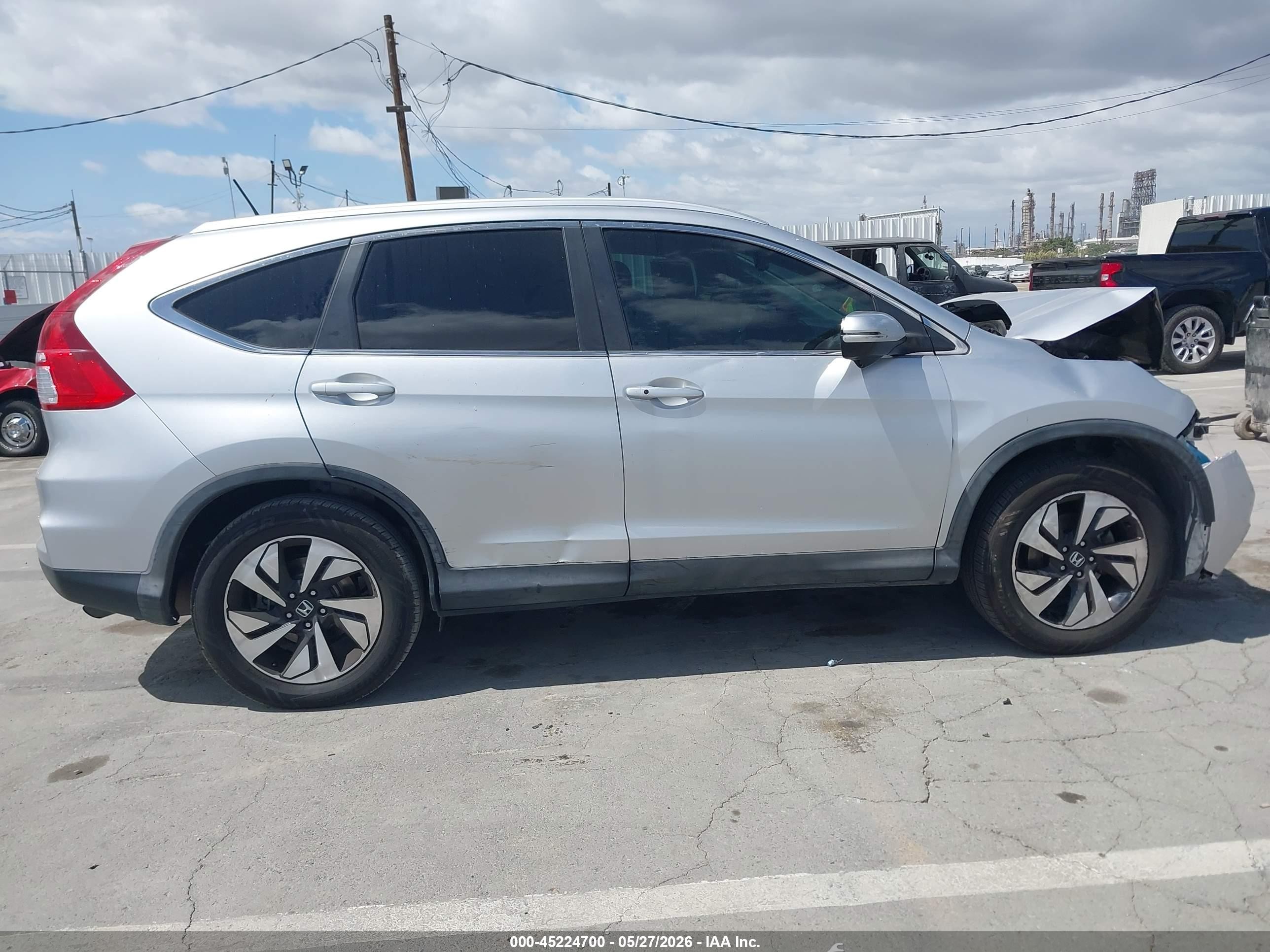 2016 Honda Cr-v Touring Silver vin: 5J6RM3H96GL007750